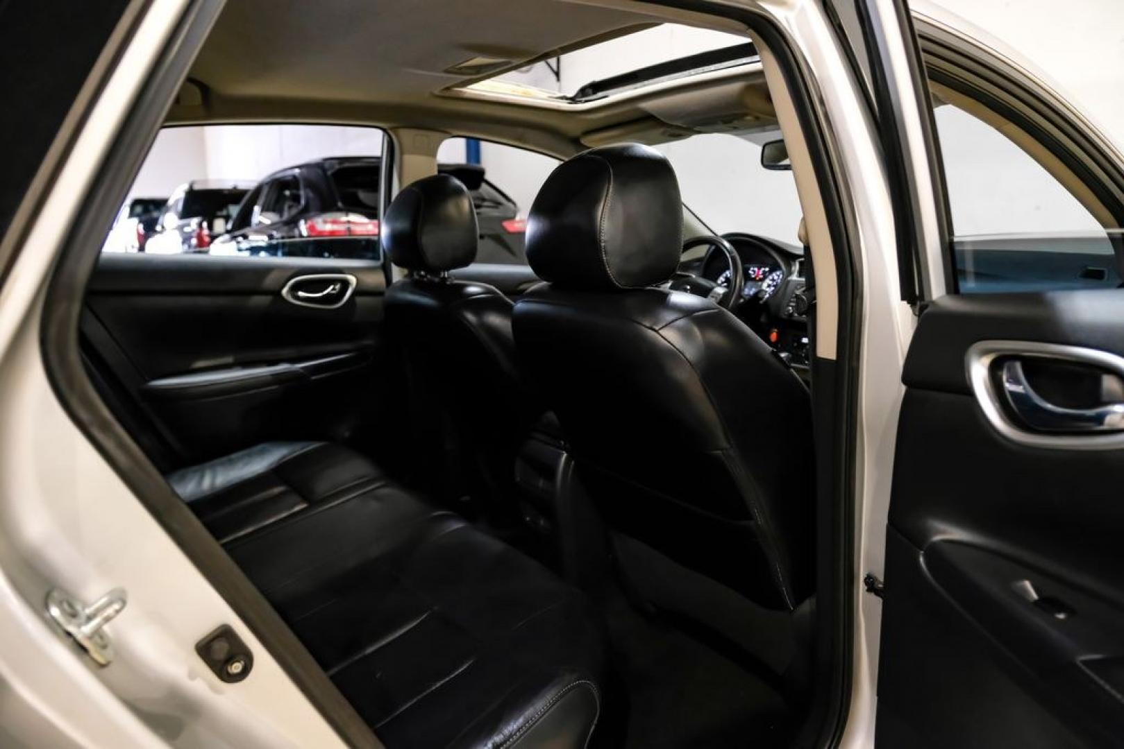 2015 Brilliant Silver /Charcoal Nissan Sentra SL (3N1AB7AP2FY) with an 1.8L 4-Cylinder DOHC 16V engine, CVT transmission, located at 15300 Midway Rd., Addison, TX, 75001, (972) 702-0011, 32.958321, -96.838074- Photo#28