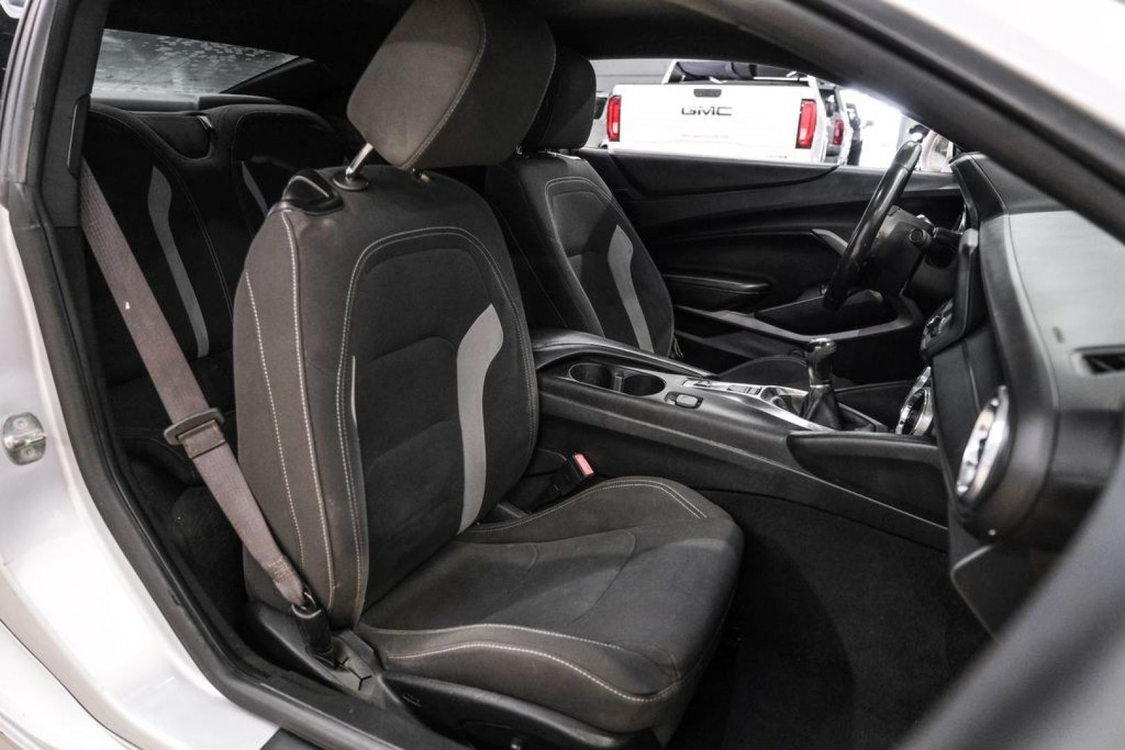 2018 Silver Ice Metallic /Jet Black Chevrolet Camaro 1LS (1G1FA1RX7J0) with an 2.0L Turbocharged engine, Manual transmission, located at 15300 Midway Rd., Addison, TX, 75001, (972) 702-0011, 32.958321, -96.838074- Photo#29