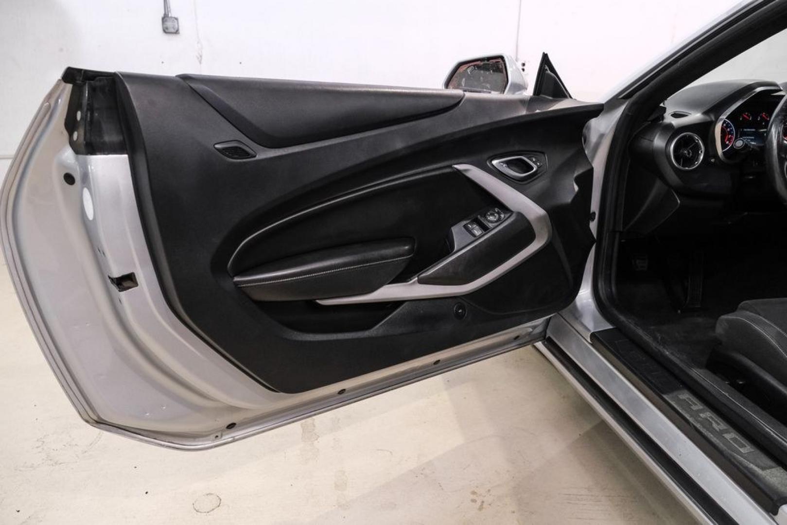 2018 Silver Ice Metallic /Jet Black Chevrolet Camaro 1LS (1G1FA1RX7J0) with an 2.0L Turbocharged engine, Manual transmission, located at 15300 Midway Rd., Addison, TX, 75001, (972) 702-0011, 32.958321, -96.838074- Photo#34