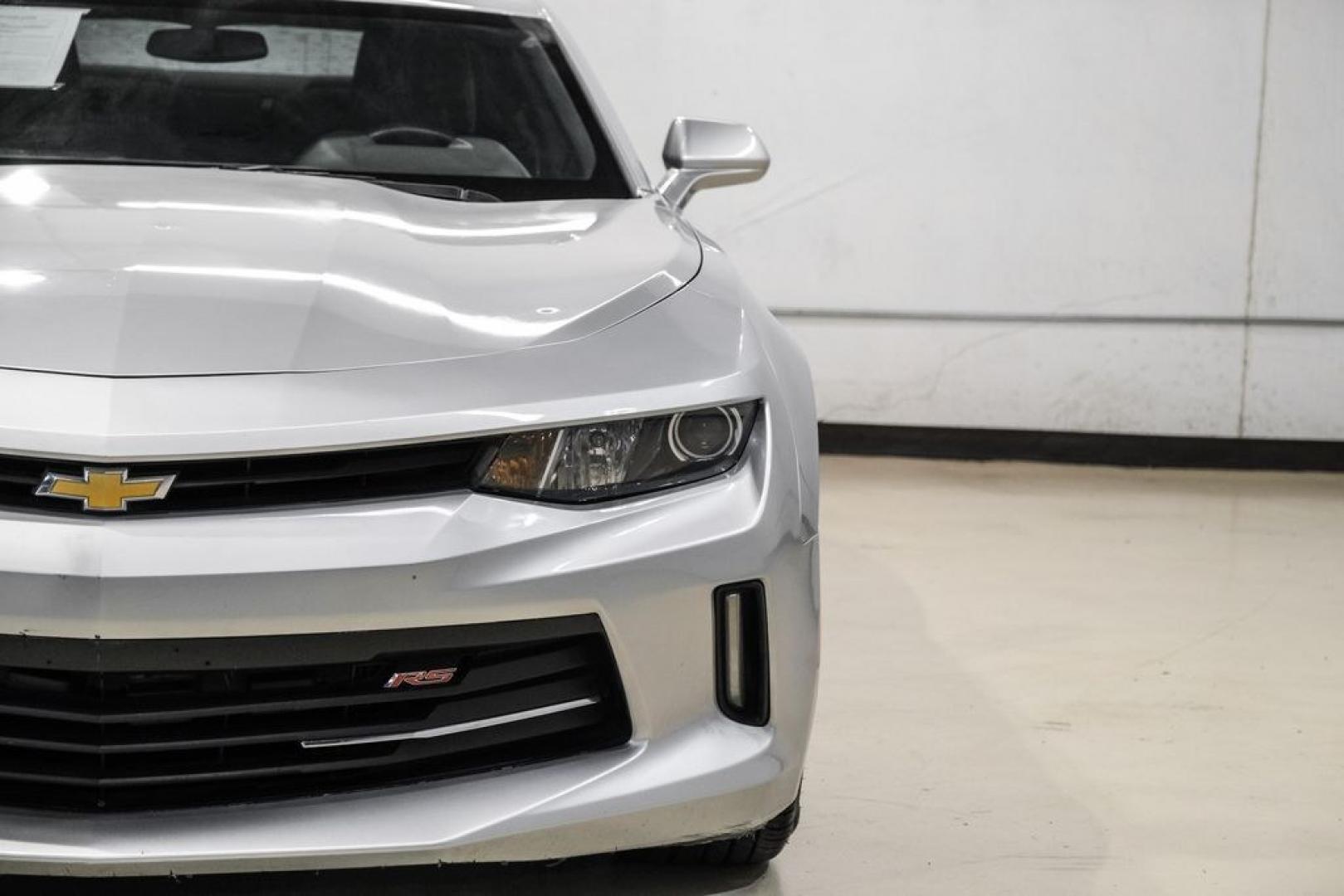 2018 Silver Ice Metallic /Jet Black Chevrolet Camaro 1LS (1G1FA1RX7J0) with an 2.0L Turbocharged engine, Manual transmission, located at 15300 Midway Rd., Addison, TX, 75001, (972) 702-0011, 32.958321, -96.838074- Photo#37