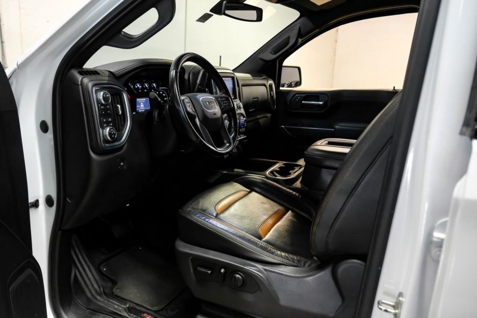 2021 Summit White /Jet Black With Kalahari Accents GMC Sierra 1500 AT4 (1GTU9EET5MZ) with an 3.0L I6 engine, Automatic transmission, located at 15300 Midway Rd., Addison, TX, 75001, (972) 702-0011, 32.958321, -96.838074- Photo#2