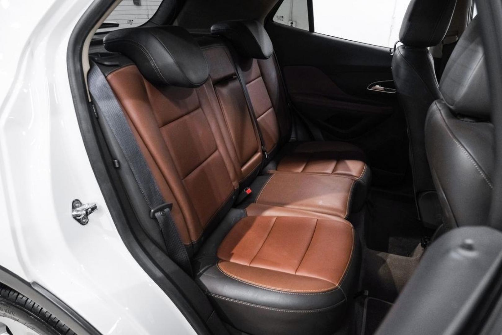 2016 Summit White /Saddle Buick Encore Leather (KL4CJCSBXGB) with an ECOTEC 1.4L I4 SMPI DOHC Turbocharged VVT engine, Automatic transmission, located at 15300 Midway Rd., Addison, TX, 75001, (972) 702-0011, 32.958321, -96.838074- Photo#36