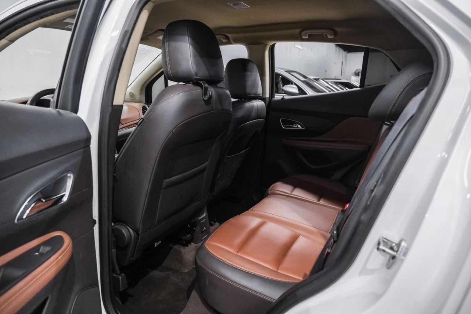 2016 Summit White /Saddle Buick Encore Leather (KL4CJCSBXGB) with an ECOTEC 1.4L I4 SMPI DOHC Turbocharged VVT engine, Automatic transmission, located at 15300 Midway Rd., Addison, TX, 75001, (972) 702-0011, 32.958321, -96.838074- Photo#38