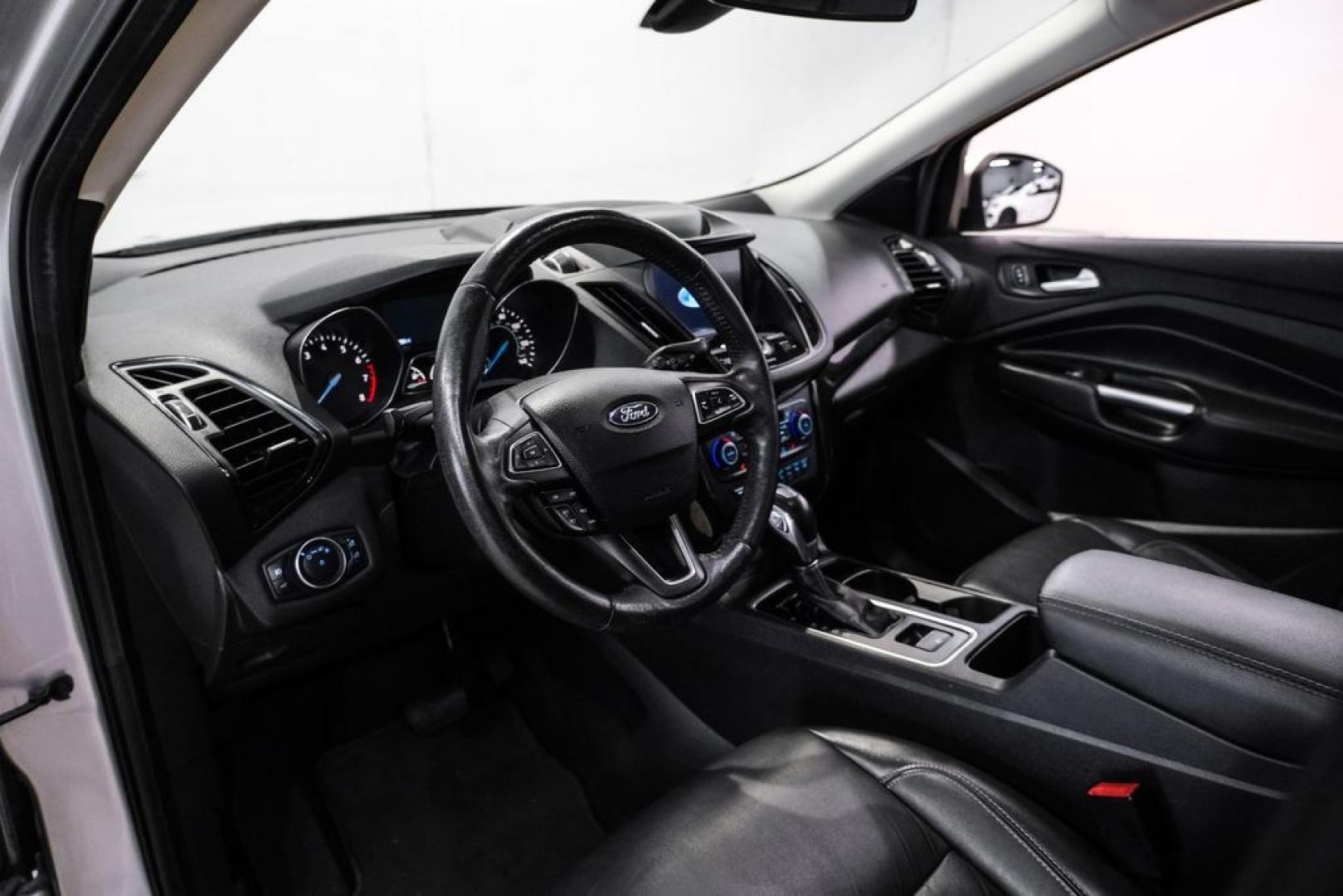 2019 Ingot Silver /Black Ford Escape Titanium (1FMCU9J93KU) with an EcoBoost 2.0L I4 GTDi DOHC Turbocharged VCT engine, Automatic transmission, located at 15300 Midway Rd., Addison, TX, 75001, (972) 702-0011, 32.958321, -96.838074- Photo#2