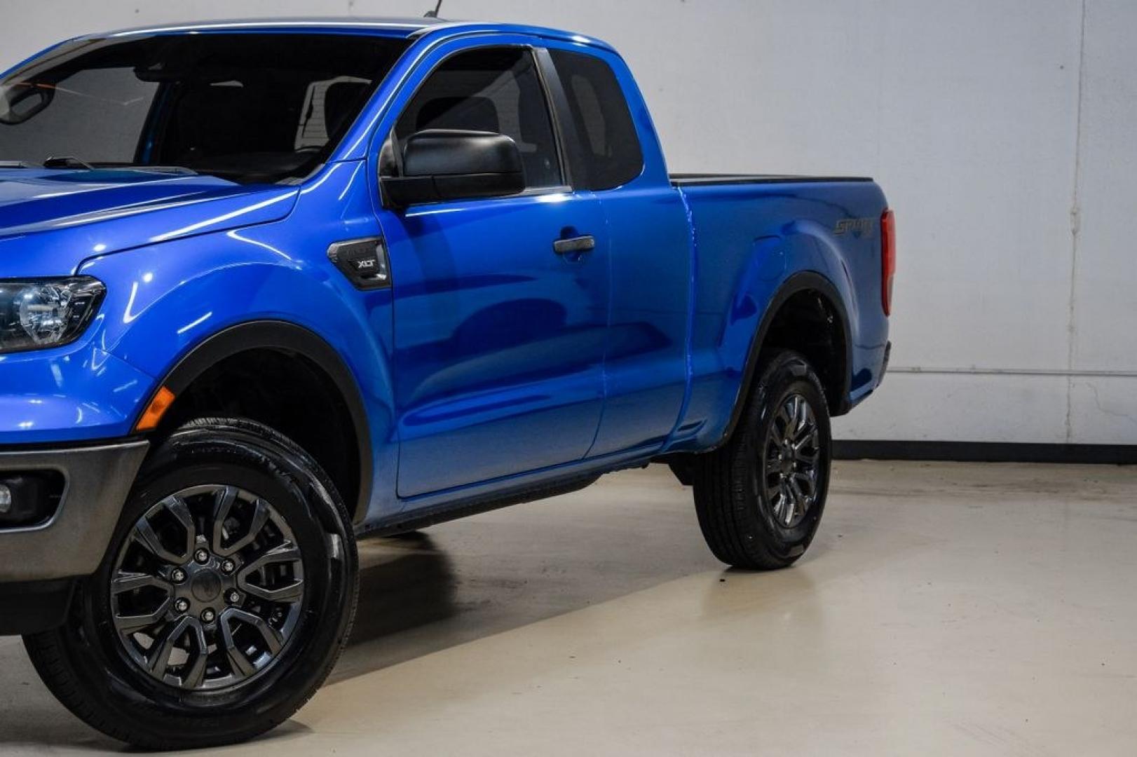 2023 Blue Metallic /Ebony Ford Ranger XLT (1FTER1FH5PL) with an EcoBoost 2.3L I4 GTDi DOHC Turbocharged VCT engine, Automatic transmission, located at 15300 Midway Rd., Addison, TX, 75001, (972) 702-0011, 32.958321, -96.838074- Photo#5