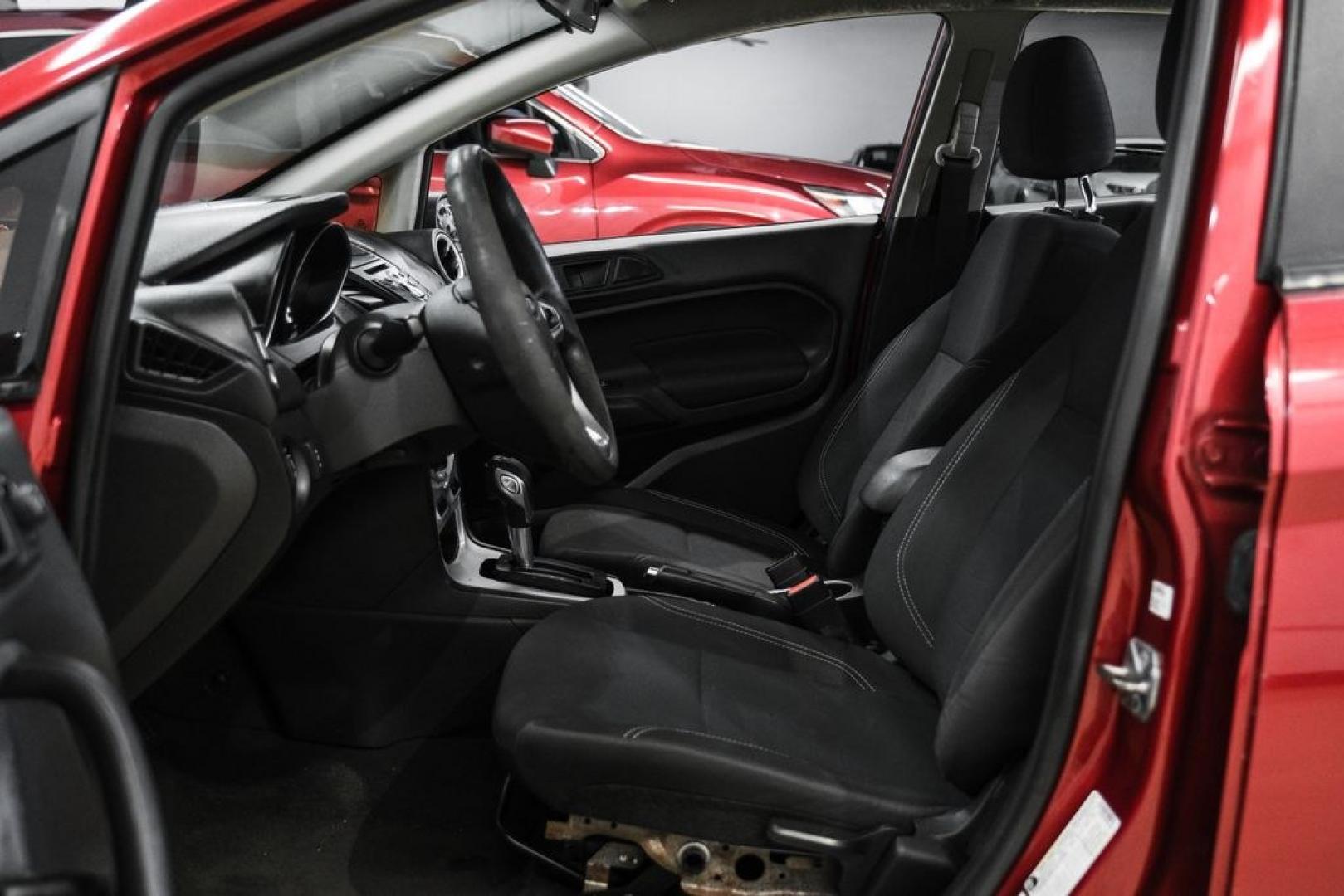 2017 Ruby Red Metallic /Black Ford Fiesta SE (3FADP4BJ4HM) with an 1.6L I4 Ti-VCT engine, Automatic transmission, located at 15300 Midway Rd., Addison, TX, 75001, (972) 702-0011, 32.958321, -96.838074- Photo#3