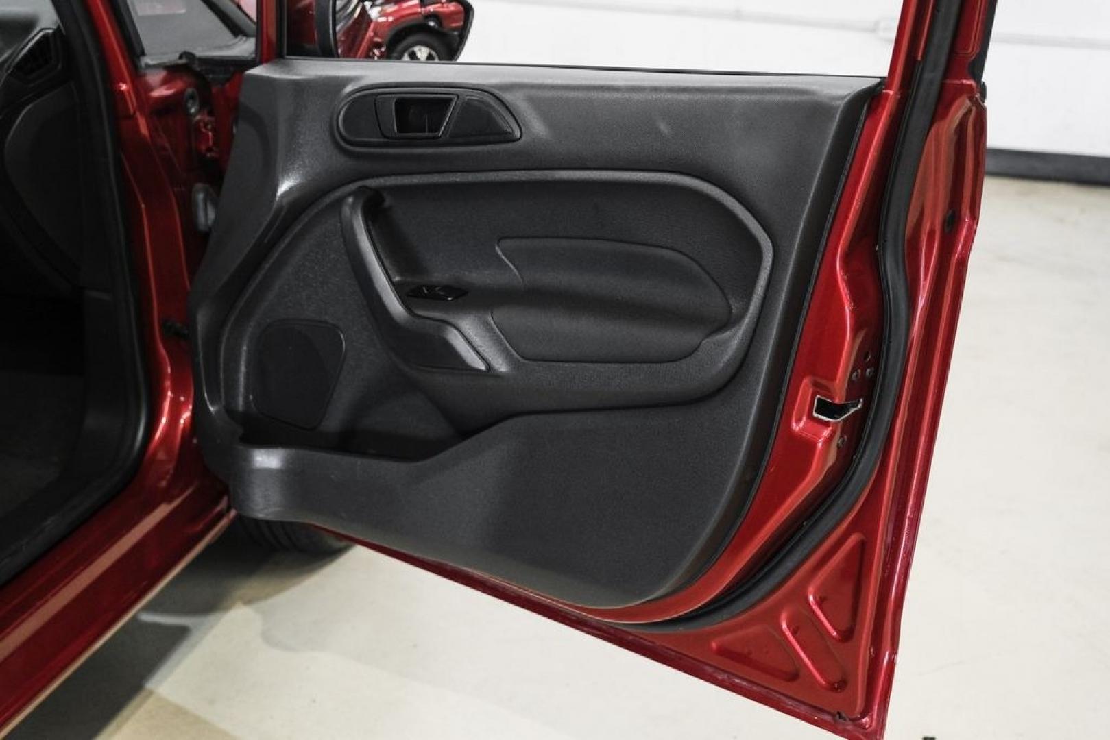 2017 Ruby Red Metallic /Black Ford Fiesta SE (3FADP4BJ4HM) with an 1.6L I4 Ti-VCT engine, Automatic transmission, located at 15300 Midway Rd., Addison, TX, 75001, (972) 702-0011, 32.958321, -96.838074- Photo#42