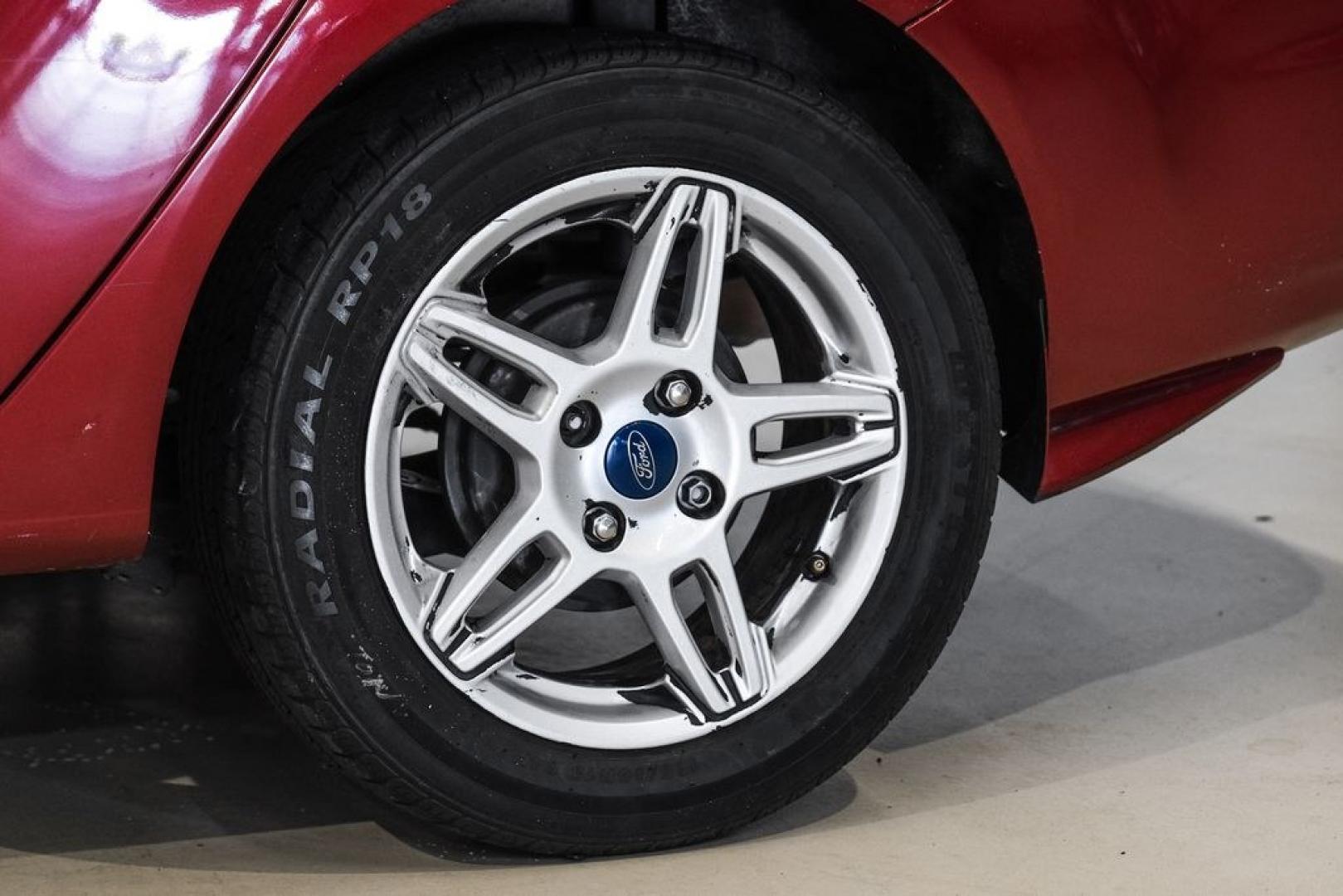 2017 Ruby Red Metallic /Black Ford Fiesta SE (3FADP4BJ4HM) with an 1.6L I4 Ti-VCT engine, Automatic transmission, located at 15300 Midway Rd., Addison, TX, 75001, (972) 702-0011, 32.958321, -96.838074- Photo#53