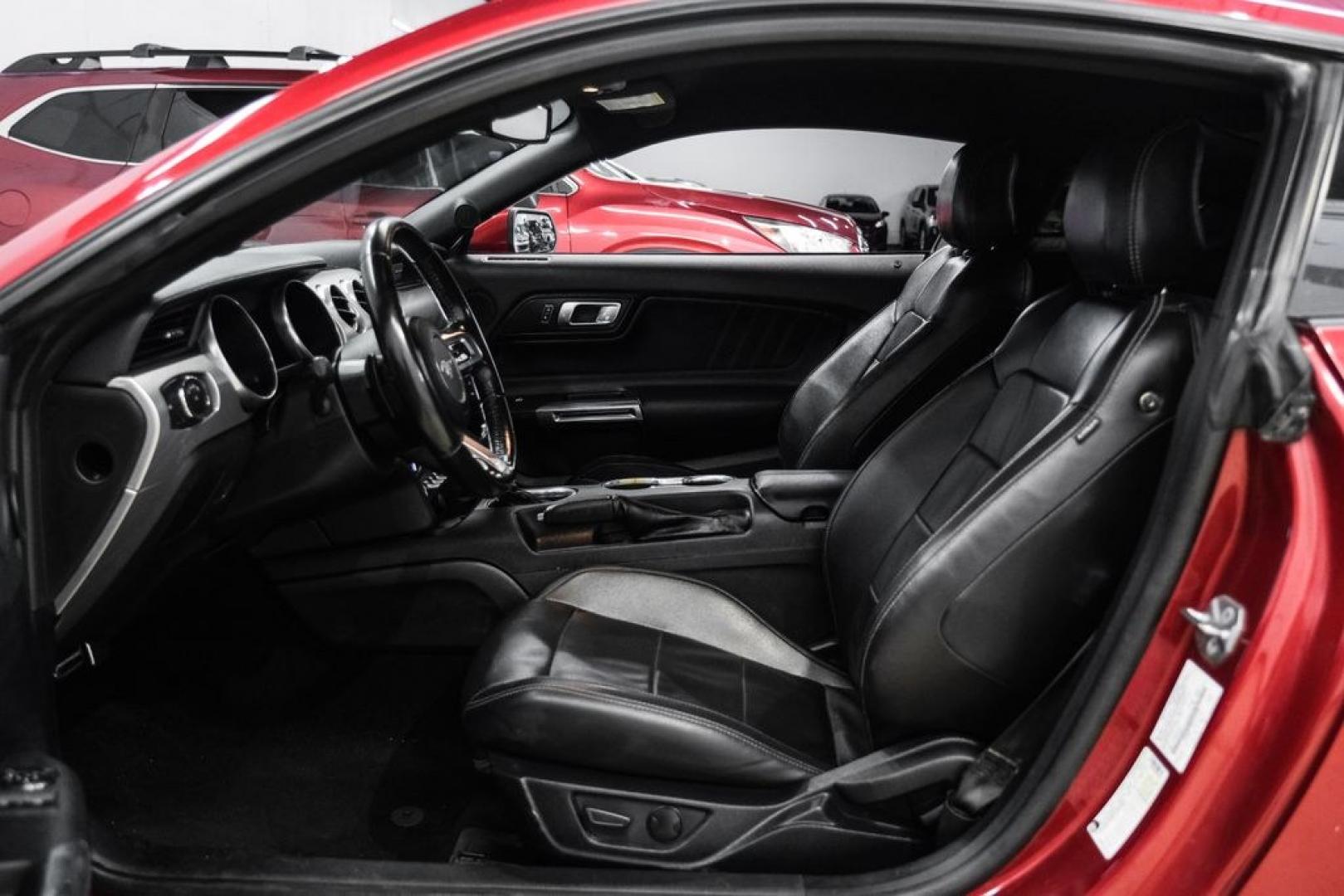 2019 Ruby Red Metallic /Ebony Ford Mustang EcoBoost Premium (1FA6P8TH8K5) with an EcoBoost 2.3L I4 GTDi DOHC Turbocharged VCT engine, Automatic transmission, located at 15300 Midway Rd., Addison, TX, 75001, (972) 702-0011, 32.958321, -96.838074- Photo#3