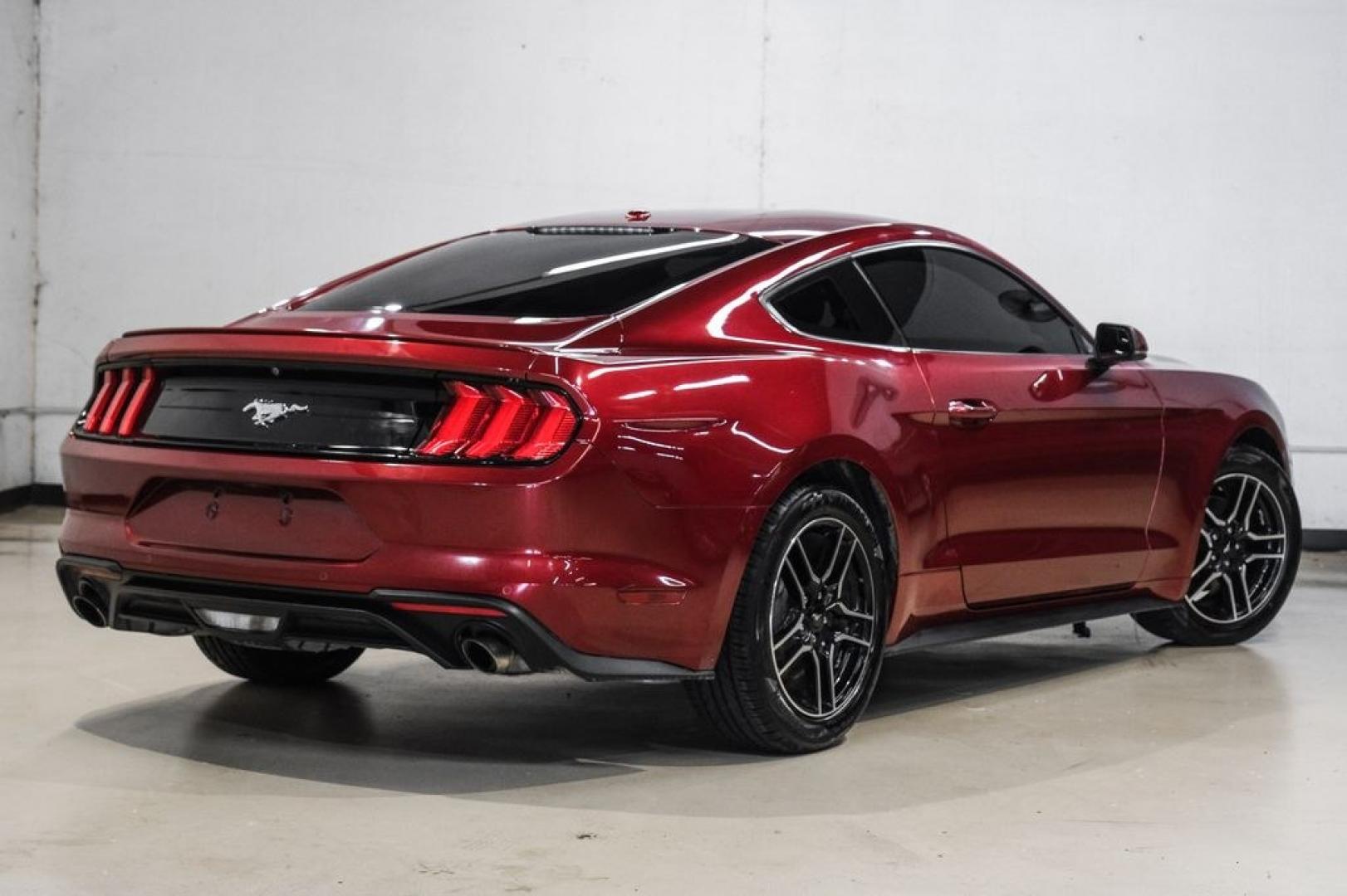 2019 Ruby Red Metallic /Ebony Ford Mustang EcoBoost Premium (1FA6P8TH8K5) with an EcoBoost 2.3L I4 GTDi DOHC Turbocharged VCT engine, Automatic transmission, located at 15300 Midway Rd., Addison, TX, 75001, (972) 702-0011, 32.958321, -96.838074- Photo#9