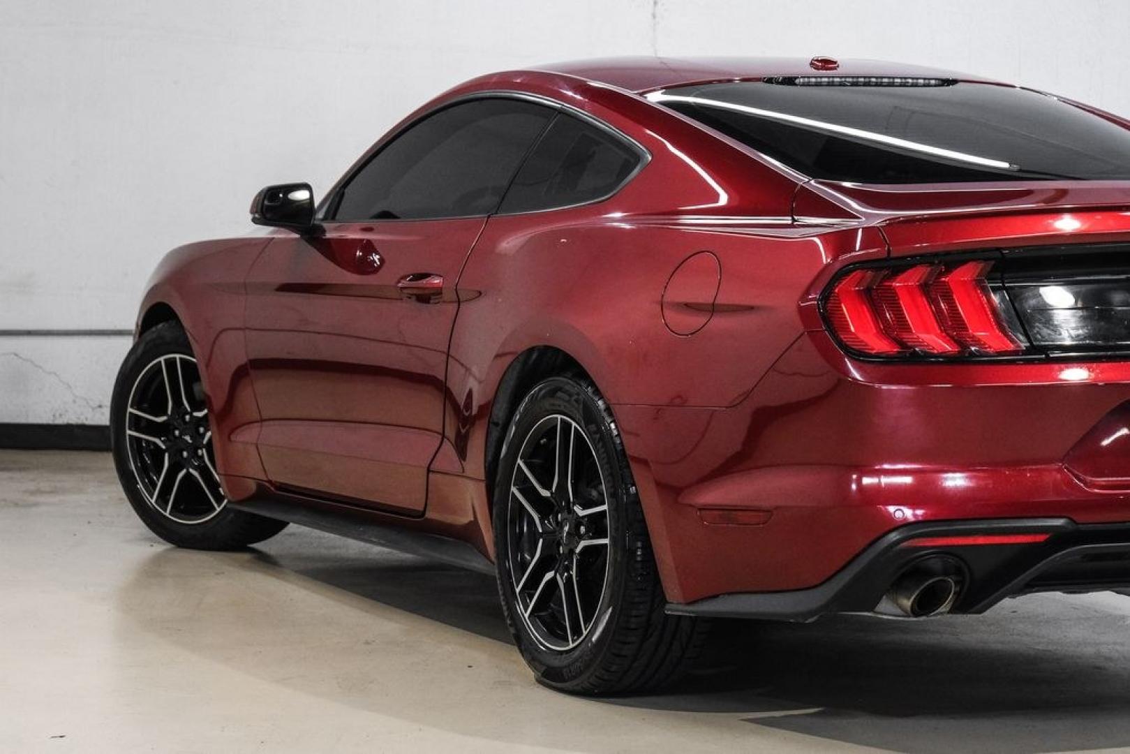 2019 Ruby Red Metallic /Ebony Ford Mustang EcoBoost Premium (1FA6P8TH8K5) with an EcoBoost 2.3L I4 GTDi DOHC Turbocharged VCT engine, Automatic transmission, located at 15300 Midway Rd., Addison, TX, 75001, (972) 702-0011, 32.958321, -96.838074- Photo#12
