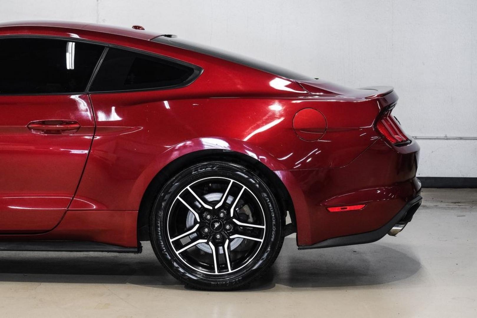 2019 Ruby Red Metallic /Ebony Ford Mustang EcoBoost Premium (1FA6P8TH8K5) with an EcoBoost 2.3L I4 GTDi DOHC Turbocharged VCT engine, Automatic transmission, located at 15300 Midway Rd., Addison, TX, 75001, (972) 702-0011, 32.958321, -96.838074- Photo#16