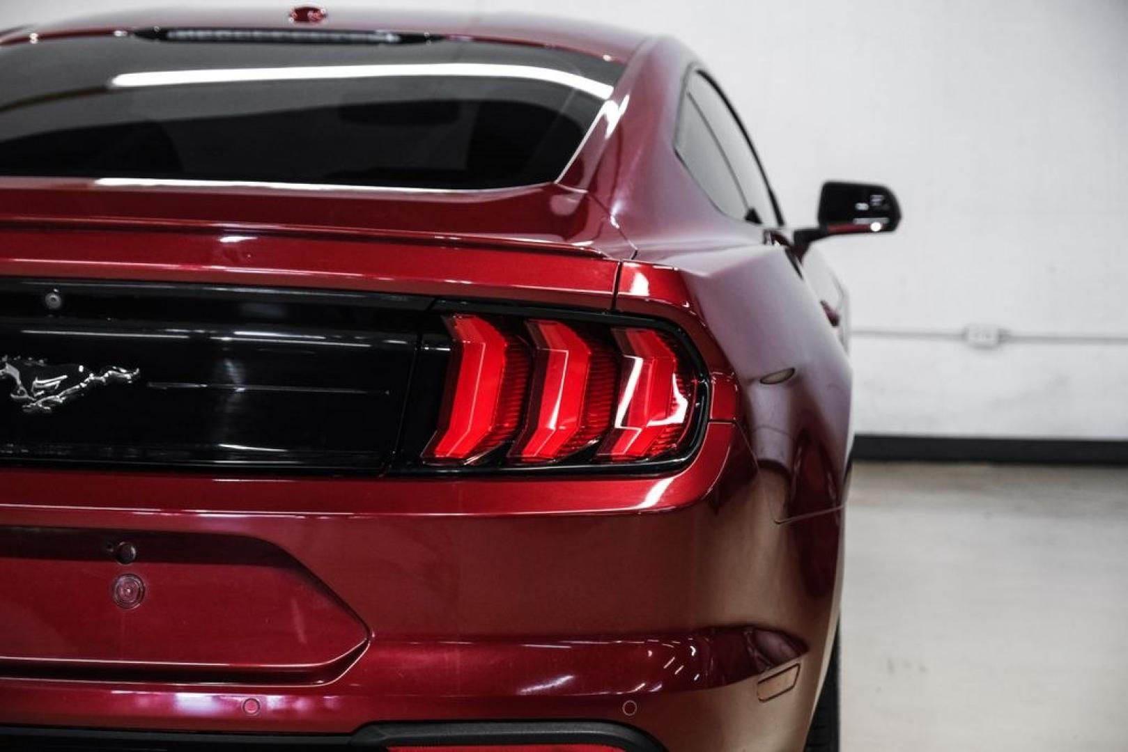 2019 Ruby Red Metallic /Ebony Ford Mustang EcoBoost Premium (1FA6P8TH8K5) with an EcoBoost 2.3L I4 GTDi DOHC Turbocharged VCT engine, Automatic transmission, located at 15300 Midway Rd., Addison, TX, 75001, (972) 702-0011, 32.958321, -96.838074- Photo#41