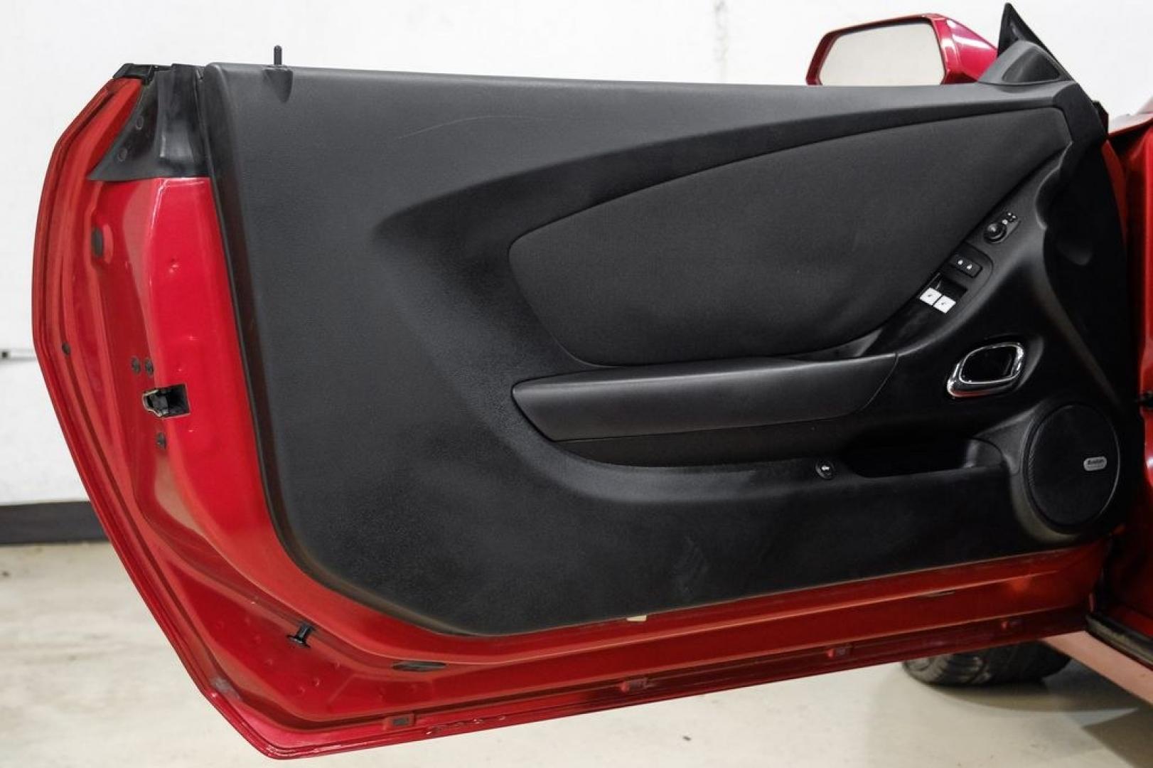 2013 Crystal Red Tint /Gray Chevrolet Camaro SS (2G1FJ1EJ9D9) with an 6.2L V8 SFI engine, Automatic transmission, located at 15300 Midway Rd., Addison, TX, 75001, (972) 702-0011, 32.958321, -96.838074- Photo#37
