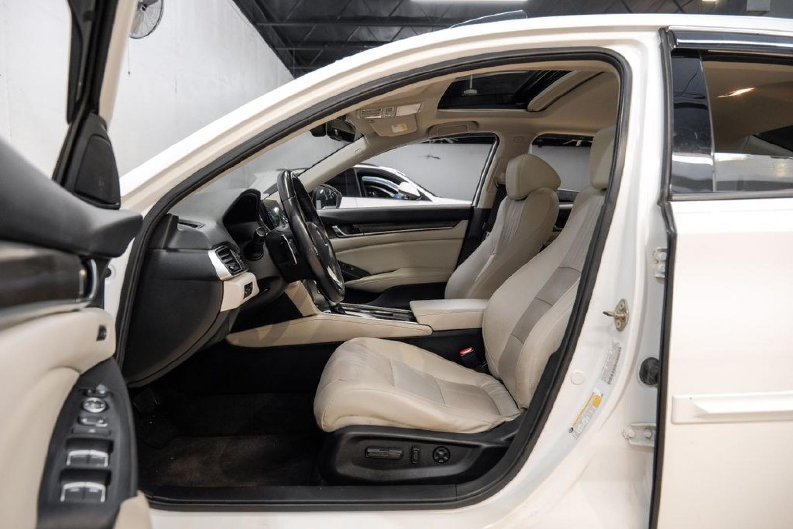 2018 Platinum White Pearl /Ivory Honda Accord Touring (1HGCV1F93JA) with an 1.5T I4 DOHC 16V Turbocharged VTEC engine, CVT transmission, located at 15300 Midway Rd., Addison, TX, 75001, (972) 702-0011, 32.958321, -96.838074- Photo#3