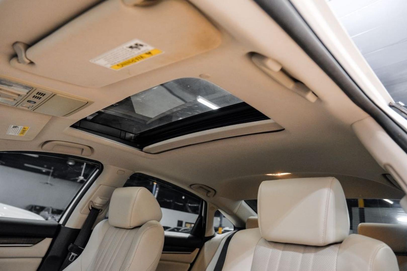 2018 Platinum White Pearl /Ivory Honda Accord Touring (1HGCV1F93JA) with an 1.5T I4 DOHC 16V Turbocharged VTEC engine, CVT transmission, located at 15300 Midway Rd., Addison, TX, 75001, (972) 702-0011, 32.958321, -96.838074- Photo#30