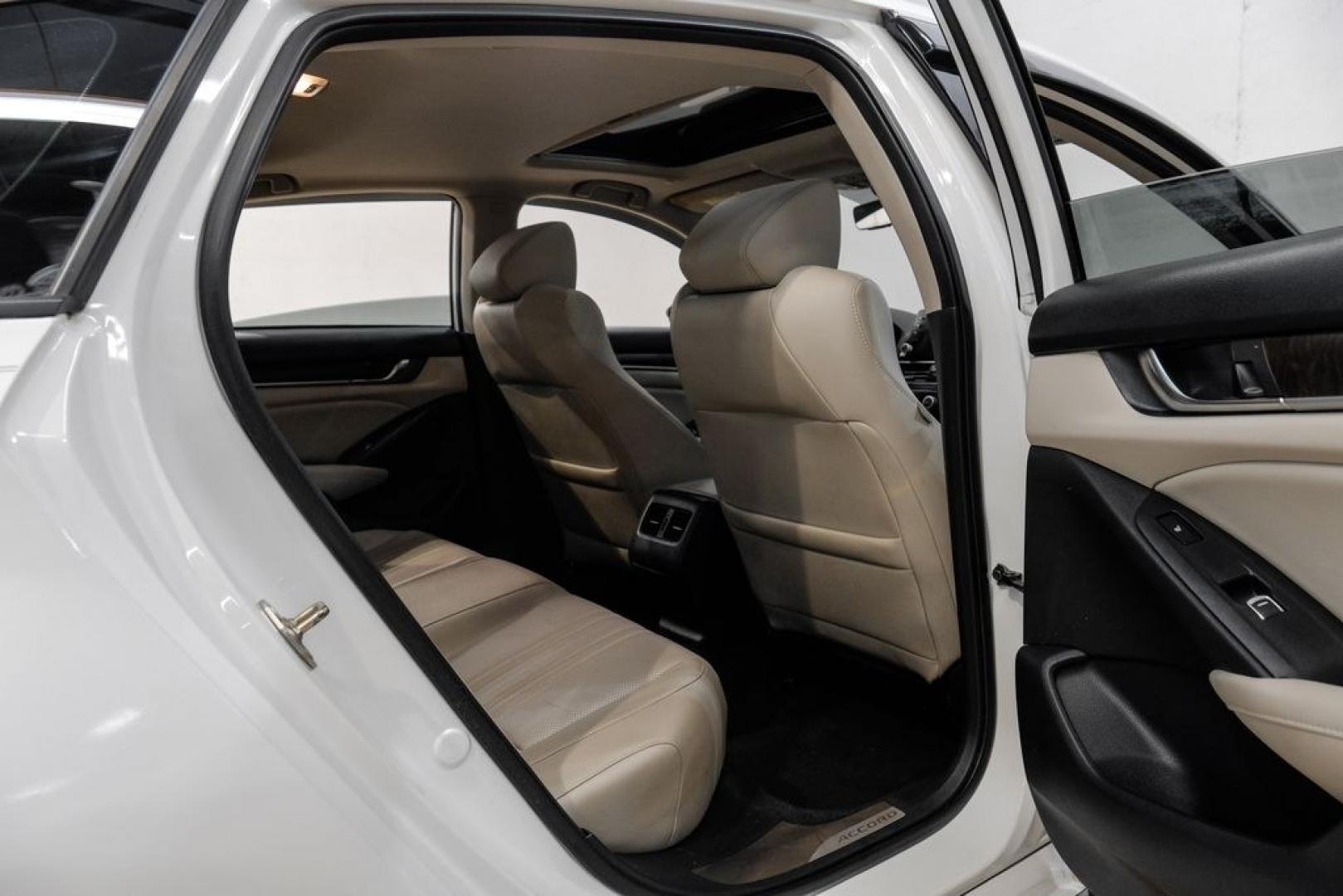 2018 Platinum White Pearl /Ivory Honda Accord Touring (1HGCV1F93JA) with an 1.5T I4 DOHC 16V Turbocharged VTEC engine, CVT transmission, located at 15300 Midway Rd., Addison, TX, 75001, (972) 702-0011, 32.958321, -96.838074- Photo#46