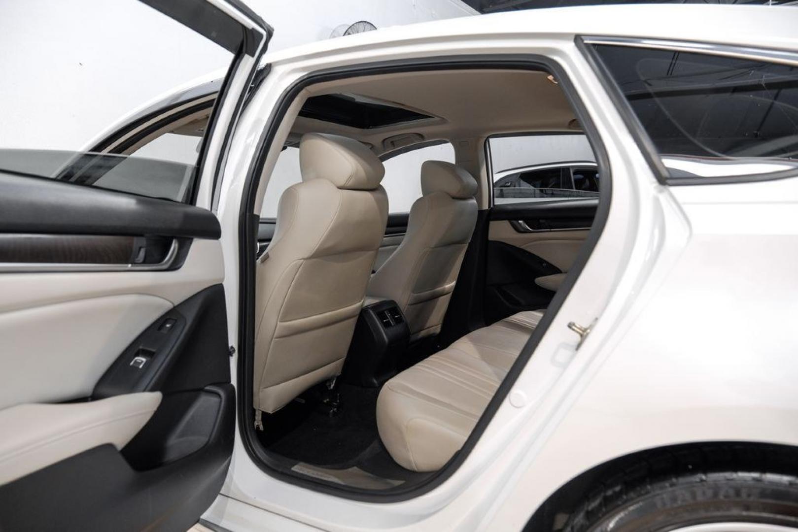 2018 Platinum White Pearl /Ivory Honda Accord Touring (1HGCV1F93JA) with an 1.5T I4 DOHC 16V Turbocharged VTEC engine, CVT transmission, located at 15300 Midway Rd., Addison, TX, 75001, (972) 702-0011, 32.958321, -96.838074- Photo#48