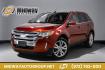 2014 Sunset /Black Ford Edge Limited (2FMDK3KC8EB) with an 3.5L V6 Ti-VCT engine, Automatic transmission, located at 15300 Midway Rd., Addison, TX, 75001, (972) 702-0011, 32.958321, -96.838074- Photo#0