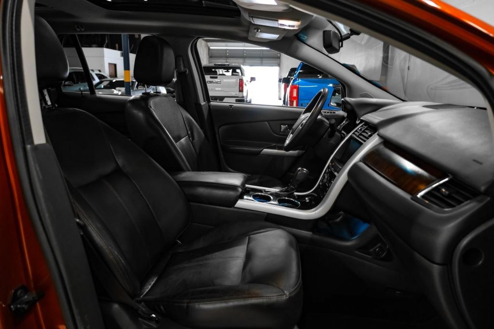 2014 Sunset /Black Ford Edge Limited (2FMDK3KC8EB) with an 3.5L V6 Ti-VCT engine, Automatic transmission, located at 15300 Midway Rd., Addison, TX, 75001, (972) 702-0011, 32.958321, -96.838074- Photo#30