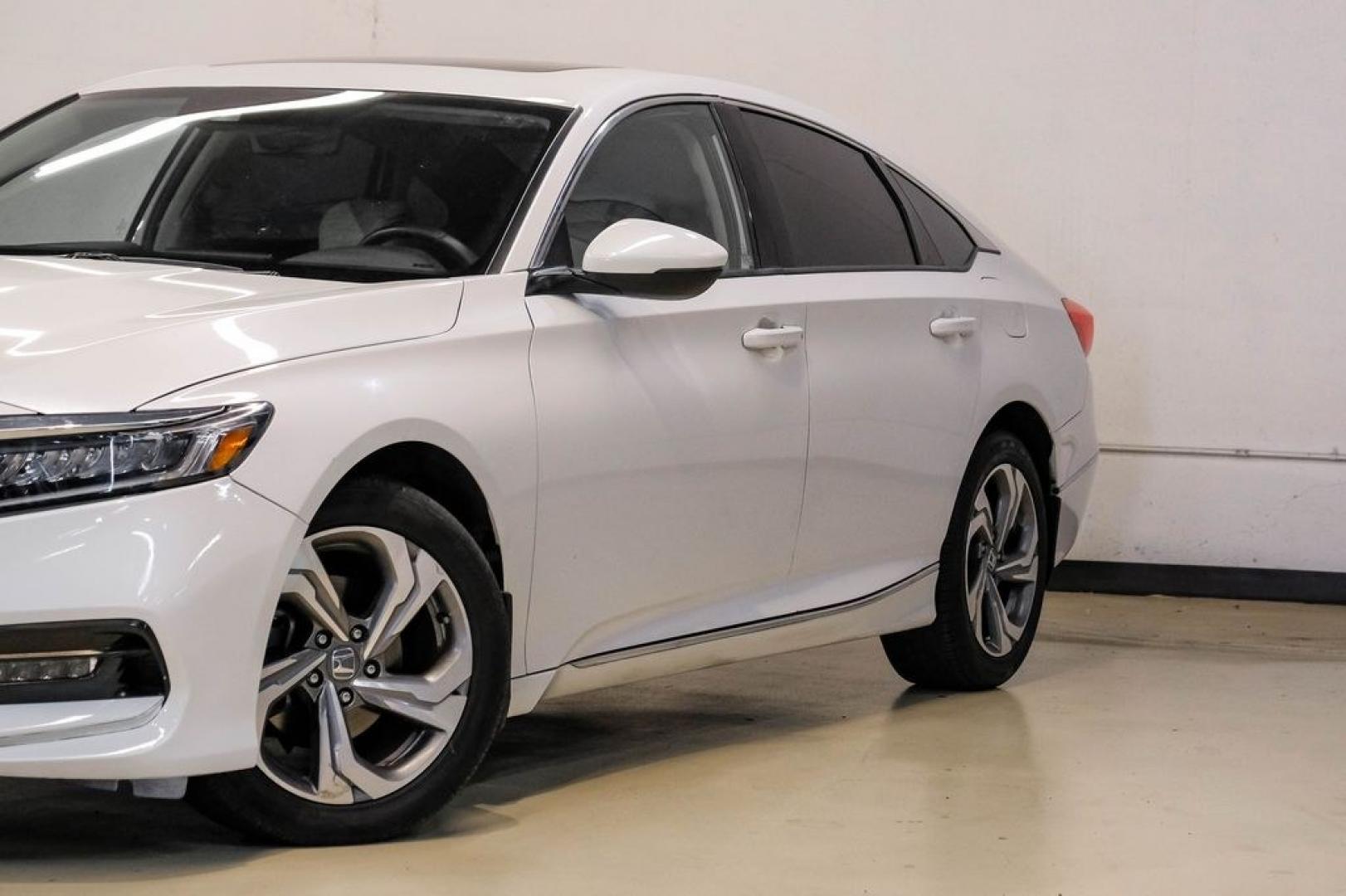 2019 Platinum White Pearl /Ivory Honda Accord EX-L (1HGCV1F58KA) with an 1.5T I4 DOHC 16V Turbocharged VTEC engine, CVT transmission, located at 15300 Midway Rd., Addison, TX, 75001, (972) 702-0011, 32.958321, -96.838074- Photo#6