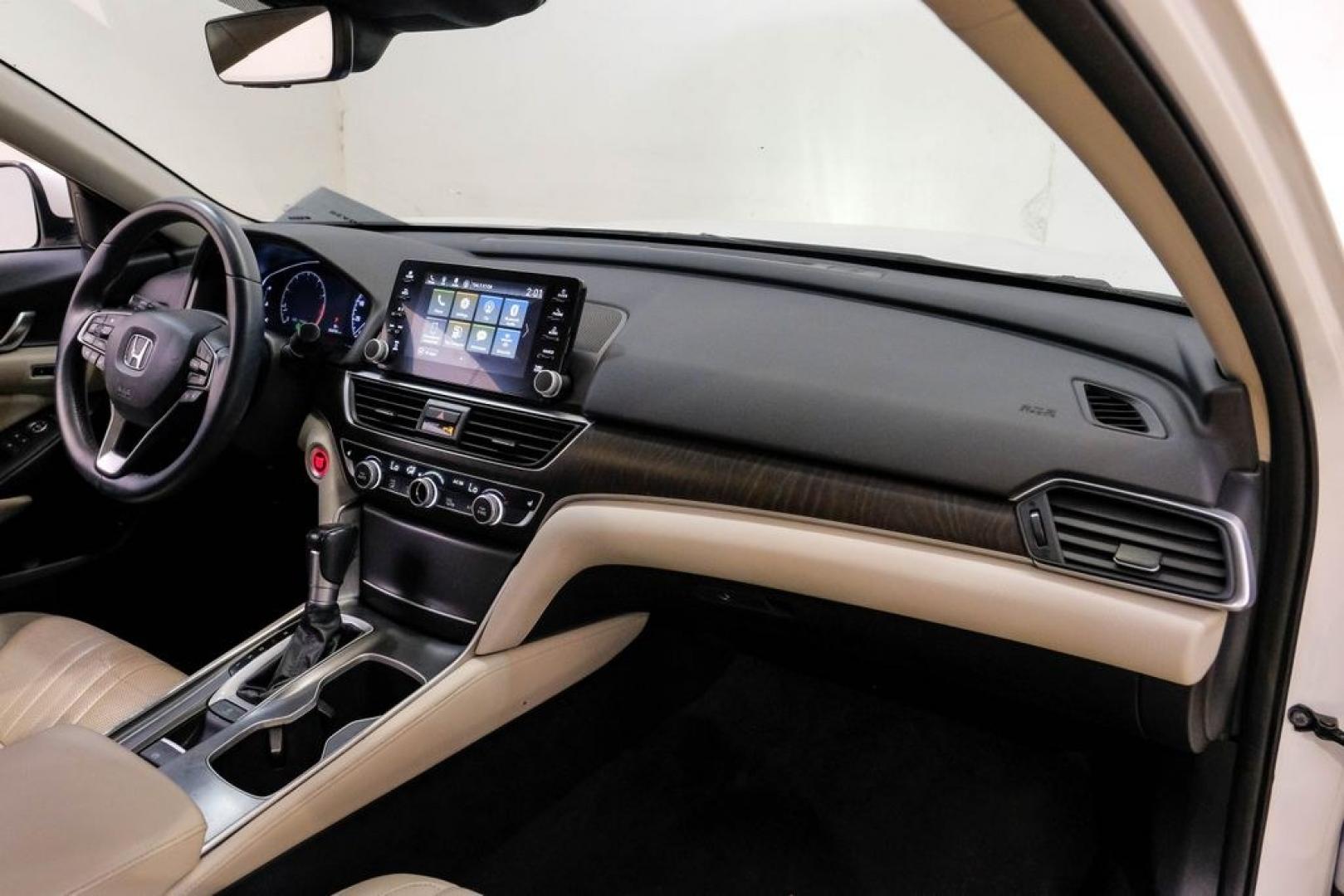 2019 Platinum White Pearl /Ivory Honda Accord EX-L (1HGCV1F58KA) with an 1.5T I4 DOHC 16V Turbocharged VTEC engine, CVT transmission, located at 15300 Midway Rd., Addison, TX, 75001, (972) 702-0011, 32.958321, -96.838074- Photo#18