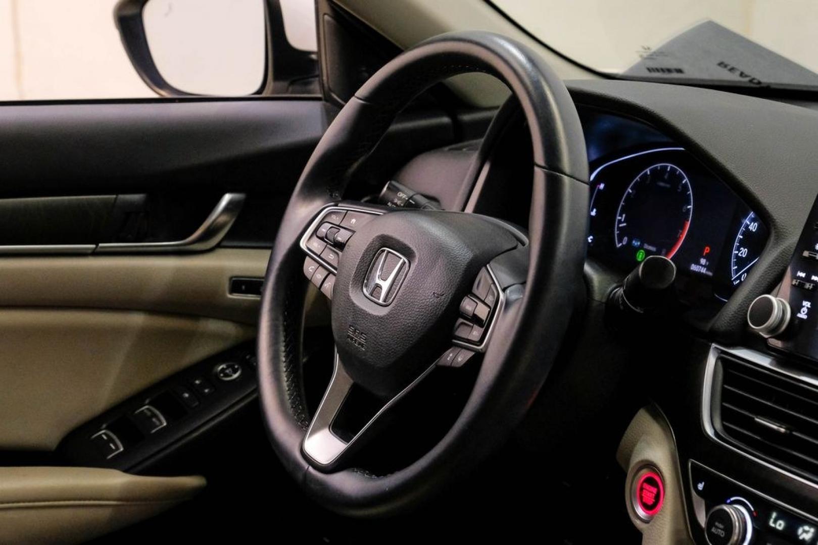 2019 Platinum White Pearl /Ivory Honda Accord EX-L (1HGCV1F58KA) with an 1.5T I4 DOHC 16V Turbocharged VTEC engine, CVT transmission, located at 15300 Midway Rd., Addison, TX, 75001, (972) 702-0011, 32.958321, -96.838074- Photo#19