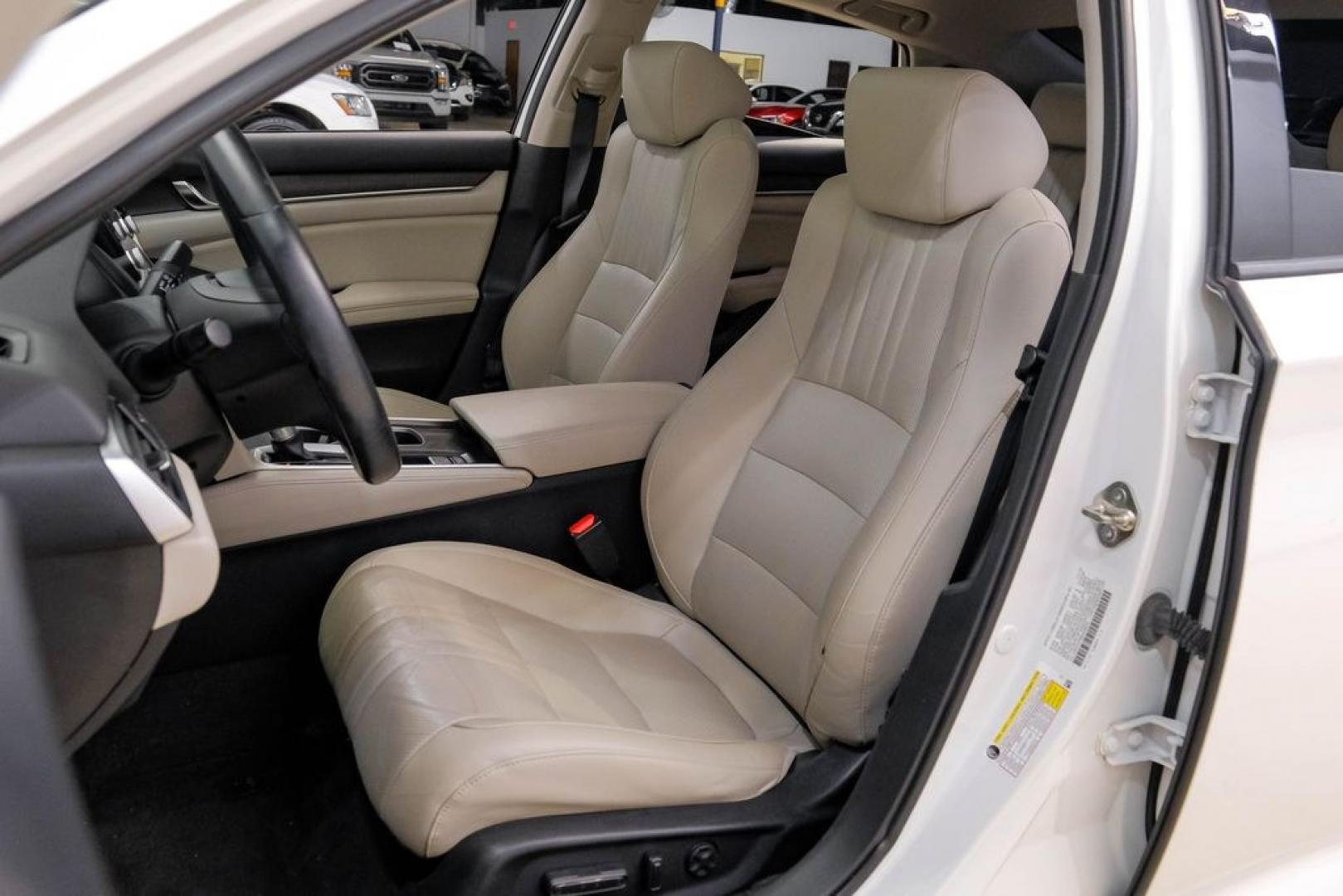 2019 Platinum White Pearl /Ivory Honda Accord EX-L (1HGCV1F58KA) with an 1.5T I4 DOHC 16V Turbocharged VTEC engine, CVT transmission, located at 15300 Midway Rd., Addison, TX, 75001, (972) 702-0011, 32.958321, -96.838074- Photo#41