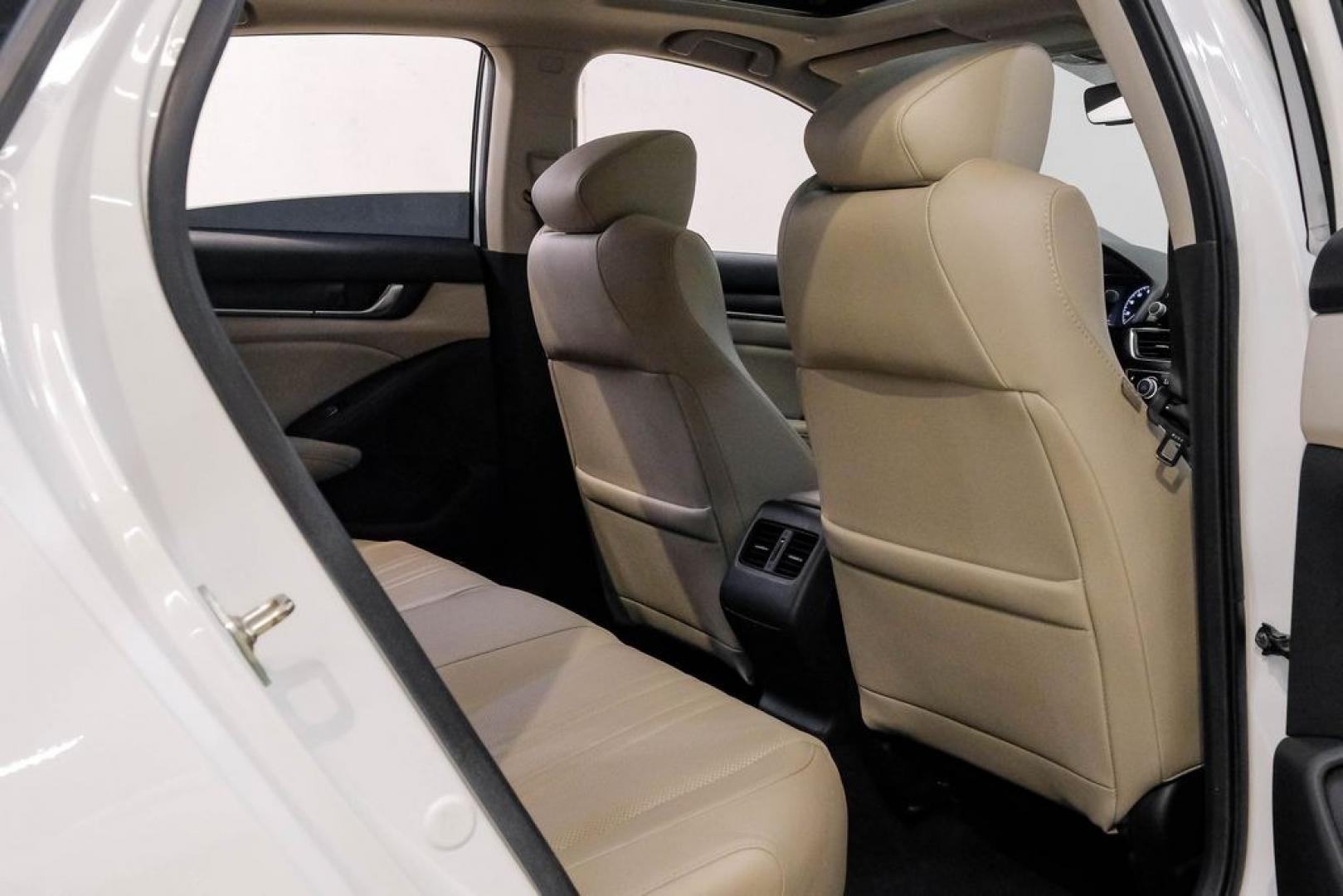2019 Platinum White Pearl /Ivory Honda Accord EX-L (1HGCV1F58KA) with an 1.5T I4 DOHC 16V Turbocharged VTEC engine, CVT transmission, located at 15300 Midway Rd., Addison, TX, 75001, (972) 702-0011, 32.958321, -96.838074- Photo#45