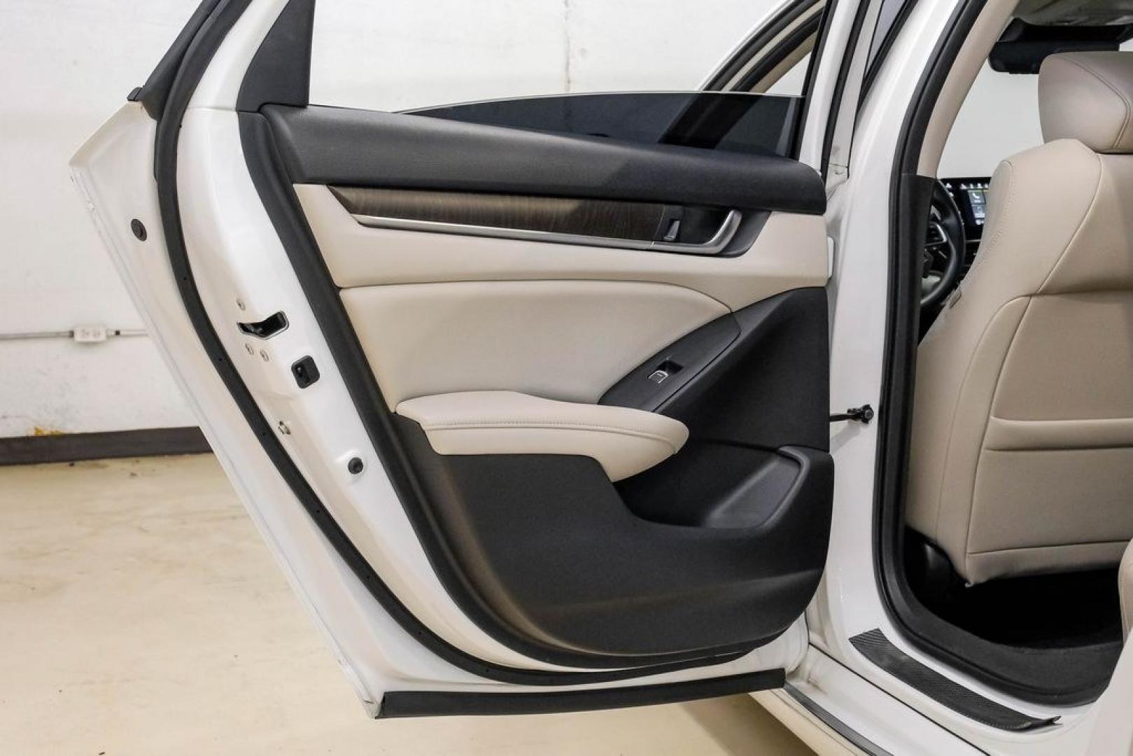 2019 Platinum White Pearl /Ivory Honda Accord EX-L (1HGCV1F58KA) with an 1.5T I4 DOHC 16V Turbocharged VTEC engine, CVT transmission, located at 15300 Midway Rd., Addison, TX, 75001, (972) 702-0011, 32.958321, -96.838074- Photo#55