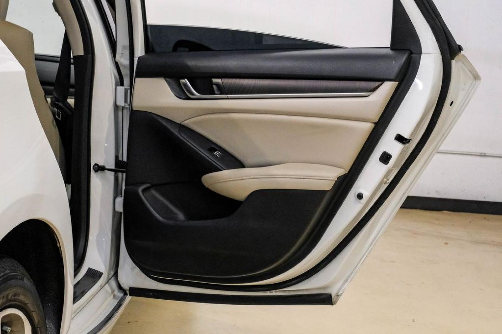 2019 Platinum White Pearl /Ivory Honda Accord EX-L (1HGCV1F58KA) with an 1.5T I4 DOHC 16V Turbocharged VTEC engine, CVT transmission, located at 15300 Midway Rd., Addison, TX, 75001, (972) 702-0011, 32.958321, -96.838074- Photo#56