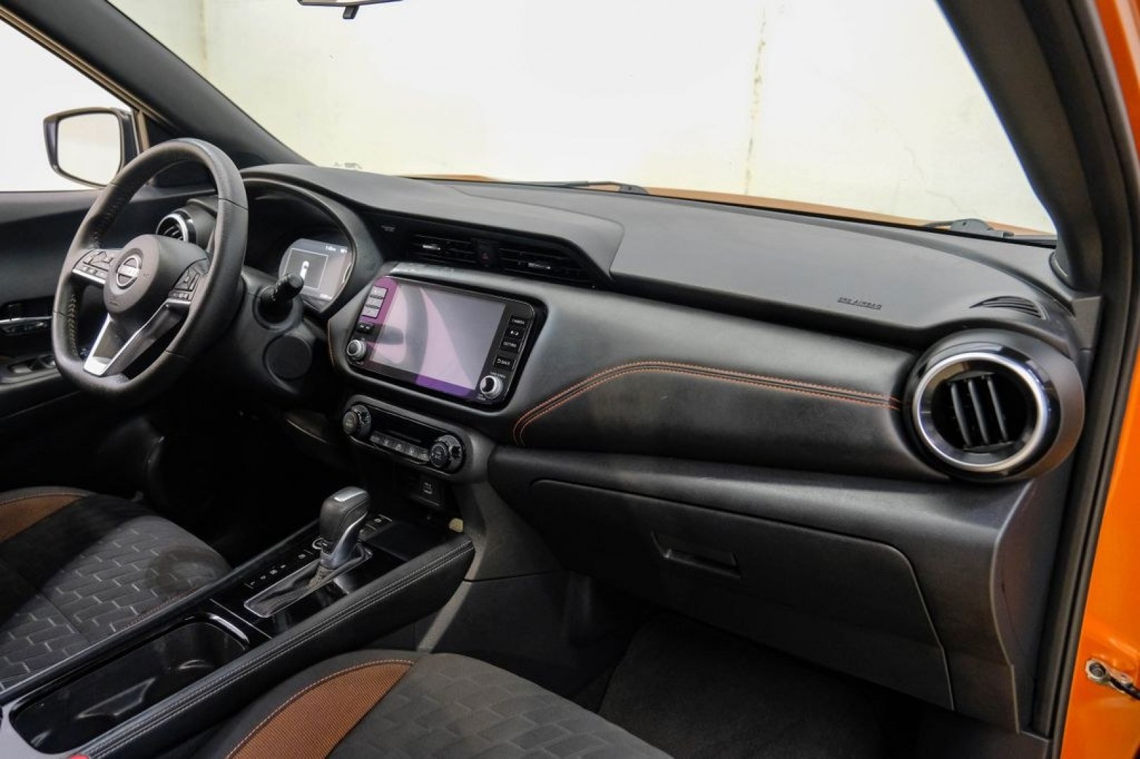 2023 Orange Metallic /Charcoal Nissan Kicks SR (3N1CP5DVXPL) with an 1.6L 4-Cylinder DOHC 16V engine, CVT transmission, located at 15300 Midway Rd., Addison, TX, 75001, (972) 702-0011, 32.958321, -96.838074- Photo#17