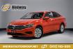 2019 Habanero Orange Metallic /Dark Beige Volkswagen Jetta 1.4T S (3VWN57BU9KM) with an 1.4L TSI engine, Manual transmission, located at 15300 Midway Rd., Addison, TX, 75001, (972) 702-0011, 32.958321, -96.838074- Photo#0