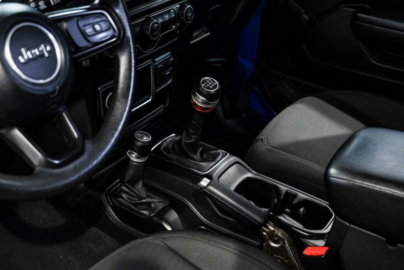2022 Blue Pearl /Black Jeep Wrangler Sport (1C4GJXAG0NW) with an 3.6L V6 24V VVT engine, Manual transmission, located at 15300 Midway Rd., Addison, TX, 75001, (972) 702-0011, 32.958321, -96.838074- Photo#26