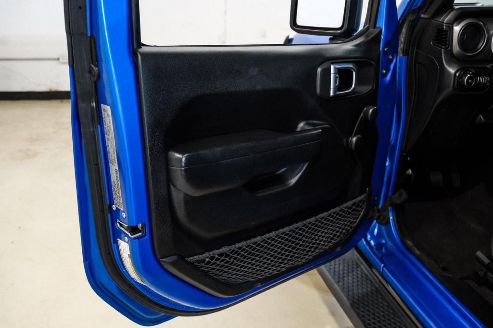 2022 Blue Pearl /Black Jeep Wrangler Sport (1C4GJXAG0NW) with an 3.6L V6 24V VVT engine, Manual transmission, located at 15300 Midway Rd., Addison, TX, 75001, (972) 702-0011, 32.958321, -96.838074- Photo#35