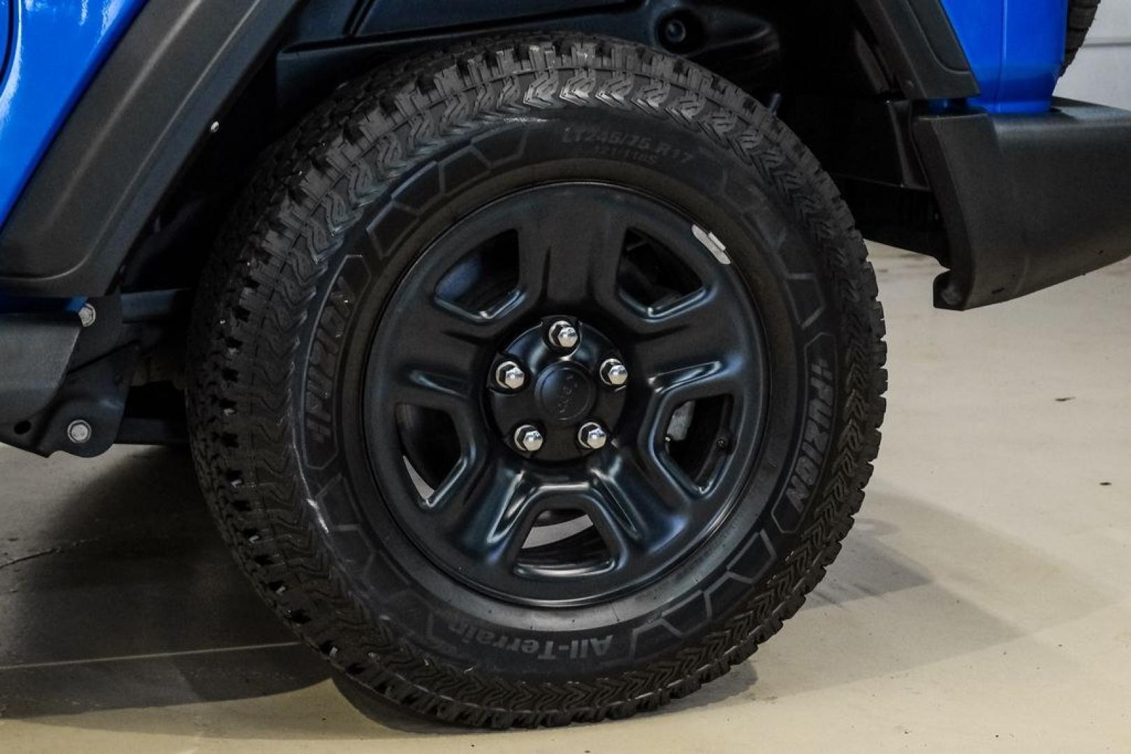2022 Blue Pearl /Black Jeep Wrangler Sport (1C4GJXAG0NW) with an 3.6L V6 24V VVT engine, Manual transmission, located at 15300 Midway Rd., Addison, TX, 75001, (972) 702-0011, 32.958321, -96.838074- Photo#42