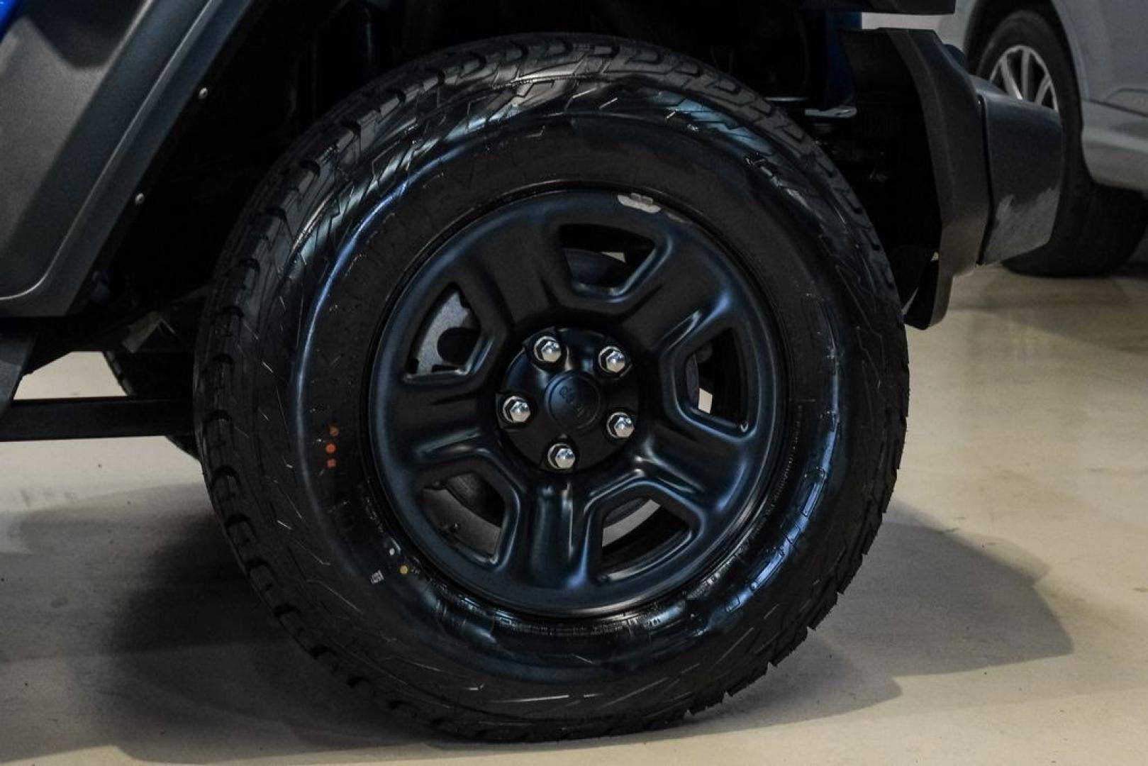 2022 Blue Pearl /Black Jeep Wrangler Sport (1C4GJXAG0NW) with an 3.6L V6 24V VVT engine, Manual transmission, located at 15300 Midway Rd., Addison, TX, 75001, (972) 702-0011, 32.958321, -96.838074- Photo#44