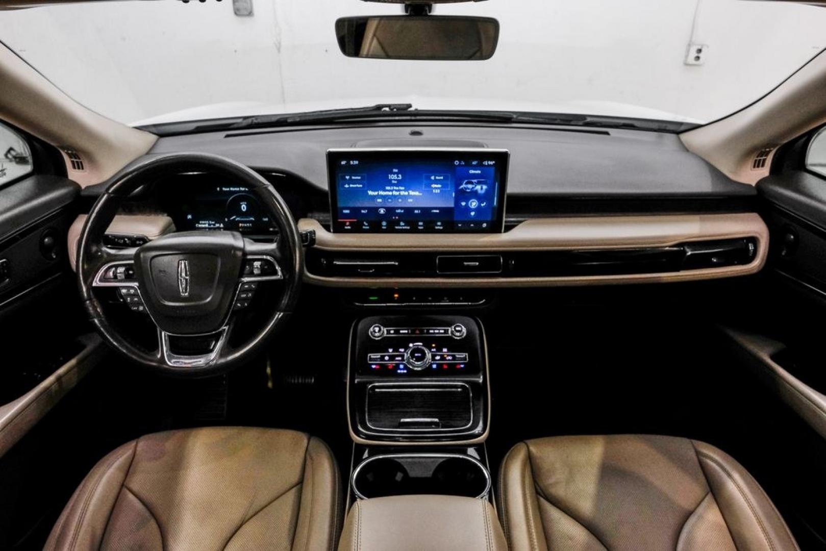 2021 White /Sandstone Lincoln Nautilus Reserve (2LMPJ6K98MB) with an 2.0L Turbocharged engine, Automatic transmission, located at 15300 Midway Rd., Addison, TX, 75001, (972) 702-0011, 32.958321, -96.838074- Photo#19
