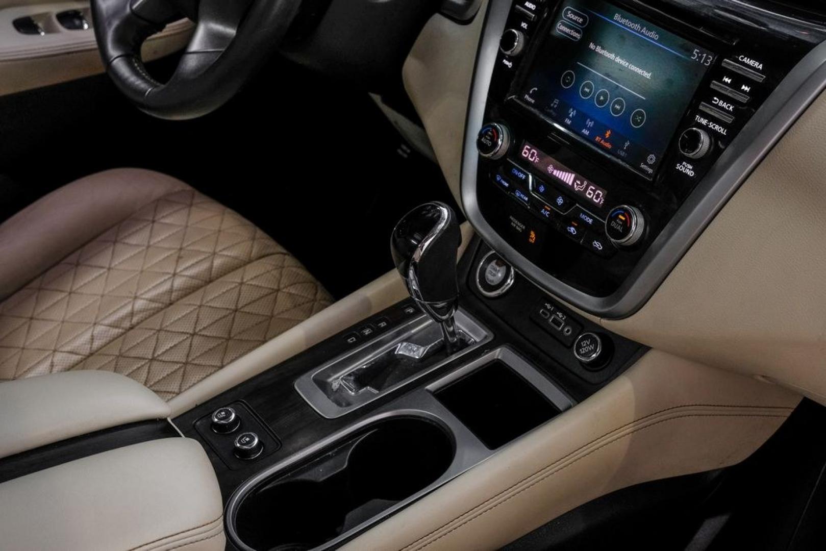 2021 Pearl White /Cashmere Nissan Murano Platinum (5N1AZ2DJ7MC) with an 3.5L V6 DOHC 24V engine, CVT transmission, located at 15300 Midway Rd., Addison, TX, 75001, (972) 702-0011, 32.958321, -96.838074- Photo#29