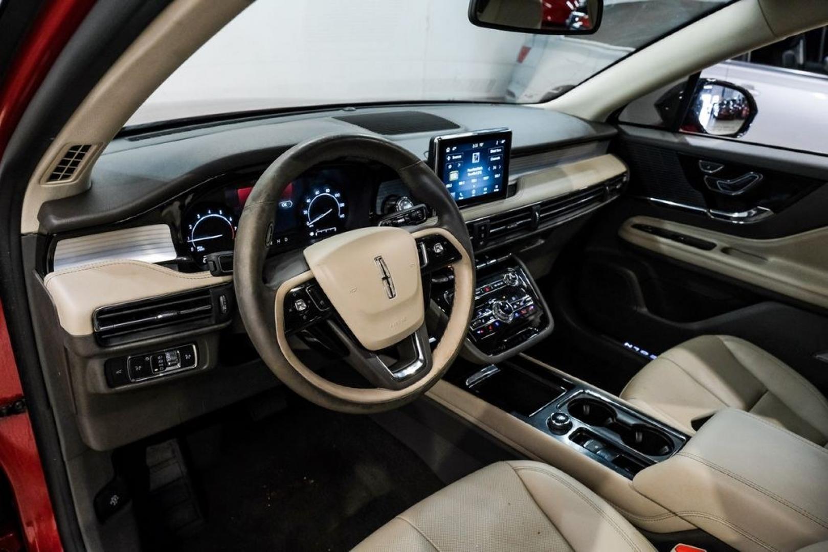 2022 Red /Sandstone Lincoln Corsair Standard (5LMCJ1DH6NU) with an 2.3L I4 engine, Automatic transmission, located at 15300 Midway Rd., Addison, TX, 75001, (972) 702-0011, 32.958321, -96.838074- Photo#2