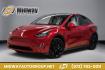 2022 Red Multi-Coat /White/Black Tesla Model Y Long Range (7SAYGDEEXNF) with an Electric Motor engine, Automatic transmission, located at 15300 Midway Rd., Addison, TX, 75001, (972) 702-0011, 32.958321, -96.838074- Photo#0