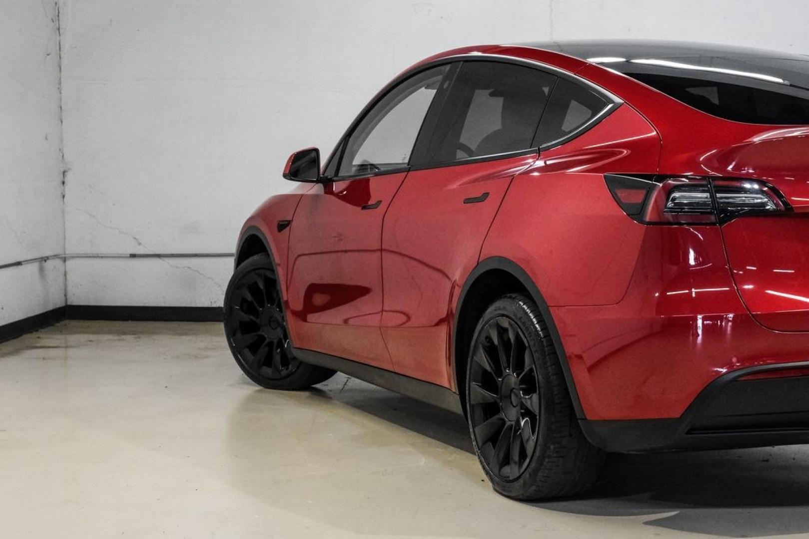 2022 Red Multi-Coat /White/Black Tesla Model Y Long Range (7SAYGDEEXNF) with an Electric Motor engine, Automatic transmission, located at 15300 Midway Rd., Addison, TX, 75001, (972) 702-0011, 32.958321, -96.838074- Photo#13