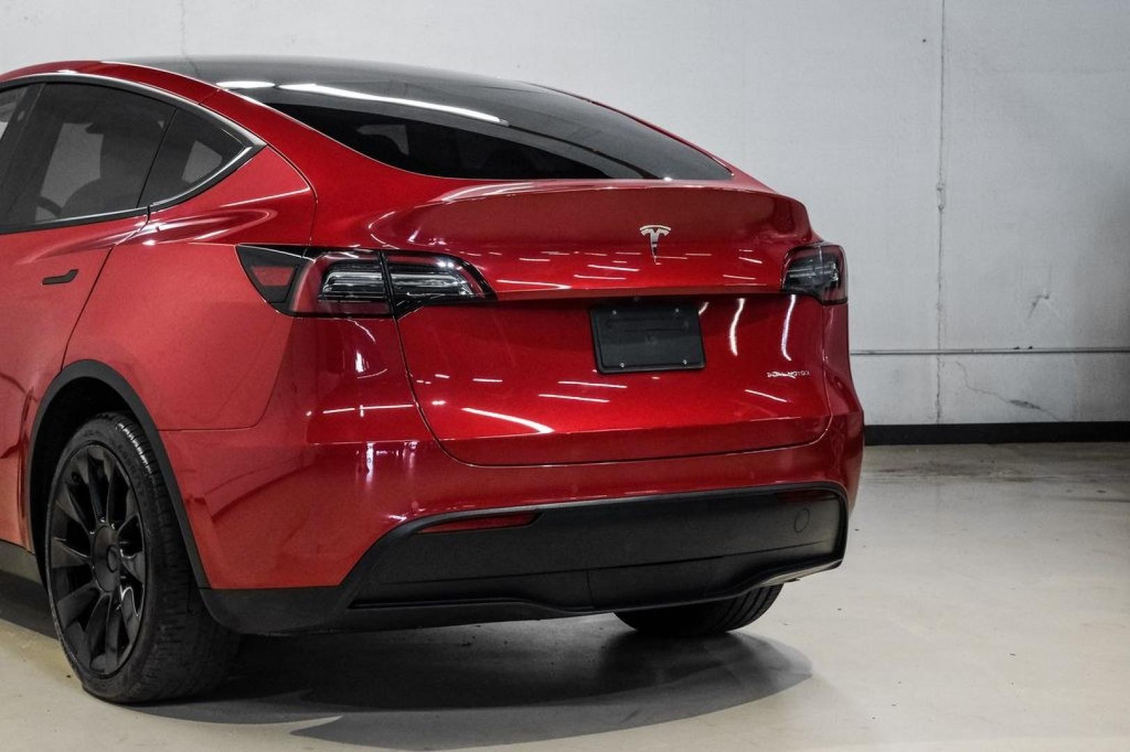 2022 Red Multi-Coat /White/Black Tesla Model Y Long Range (7SAYGDEEXNF) with an Electric Motor engine, Automatic transmission, located at 15300 Midway Rd., Addison, TX, 75001, (972) 702-0011, 32.958321, -96.838074- Photo#14
