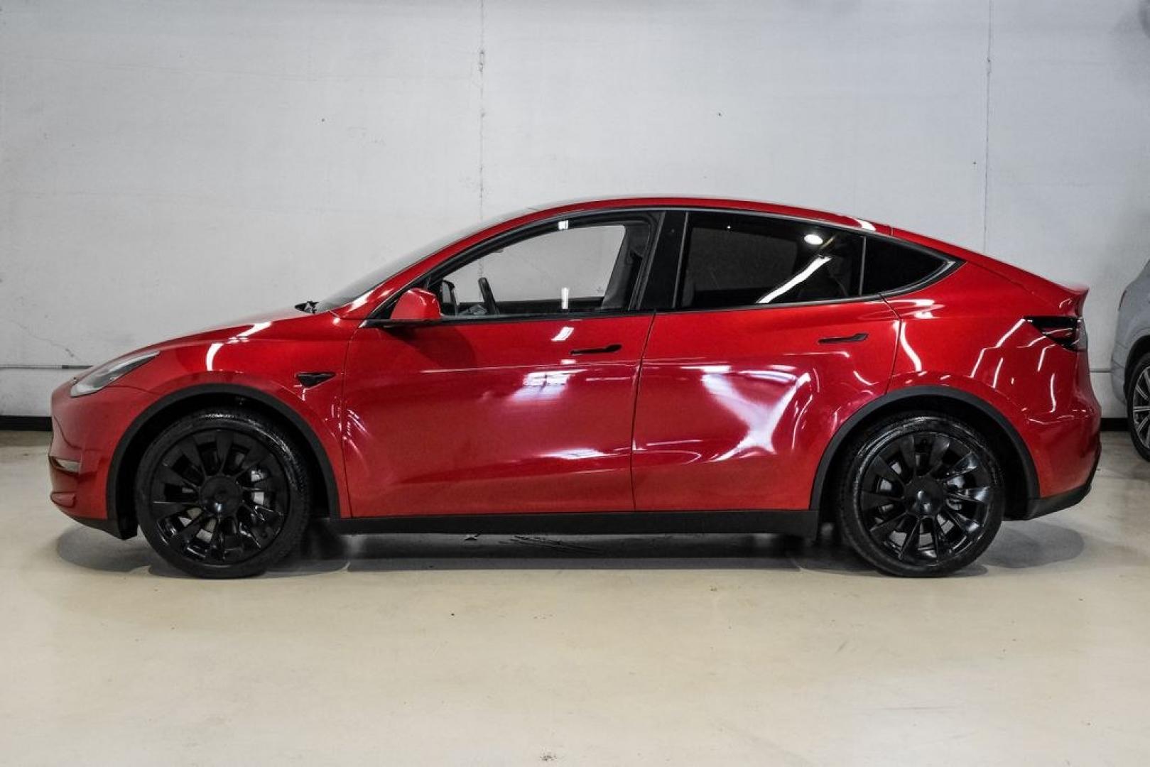 2022 Red Multi-Coat /White/Black Tesla Model Y Long Range (7SAYGDEEXNF) with an Electric Motor engine, Automatic transmission, located at 15300 Midway Rd., Addison, TX, 75001, (972) 702-0011, 32.958321, -96.838074- Photo#15