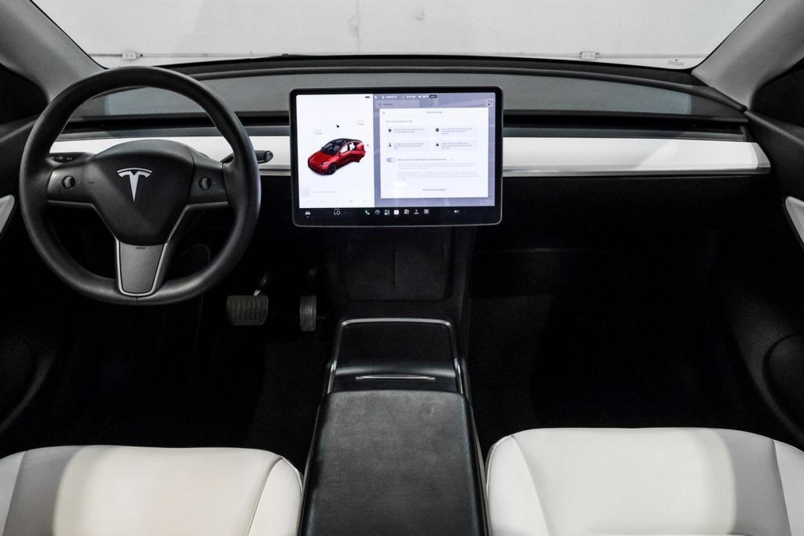 2022 Red Multi-Coat /White/Black Tesla Model Y Long Range (7SAYGDEEXNF) with an Electric Motor engine, Automatic transmission, located at 15300 Midway Rd., Addison, TX, 75001, (972) 702-0011, 32.958321, -96.838074- Photo#19