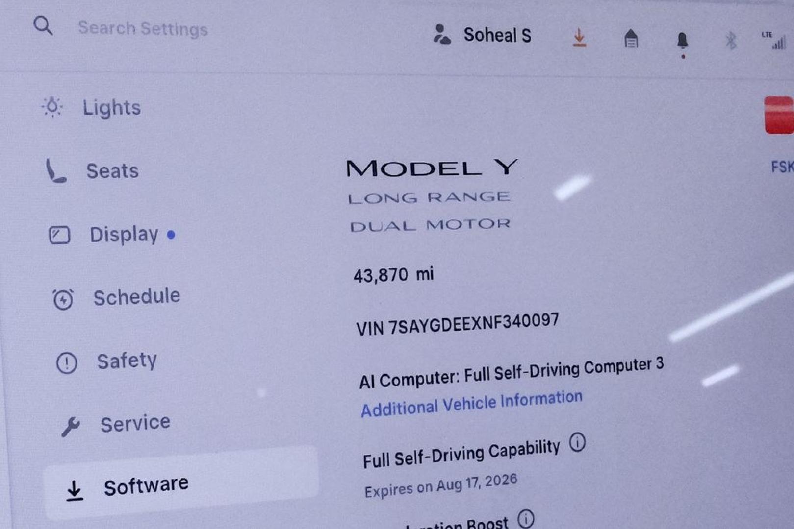 2022 Red Multi-Coat /White/Black Tesla Model Y Long Range (7SAYGDEEXNF) with an Electric Motor engine, Automatic transmission, located at 15300 Midway Rd., Addison, TX, 75001, (972) 702-0011, 32.958321, -96.838074- Photo#23
