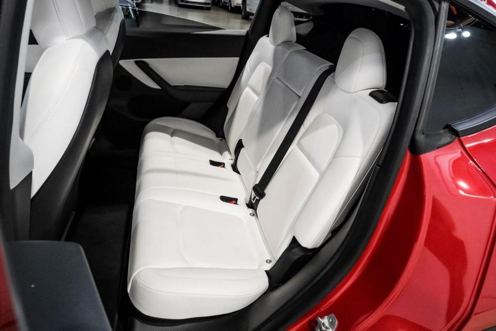 2022 Red Multi-Coat /White/Black Tesla Model Y Long Range (7SAYGDEEXNF) with an Electric Motor engine, Automatic transmission, located at 15300 Midway Rd., Addison, TX, 75001, (972) 702-0011, 32.958321, -96.838074- Photo#39