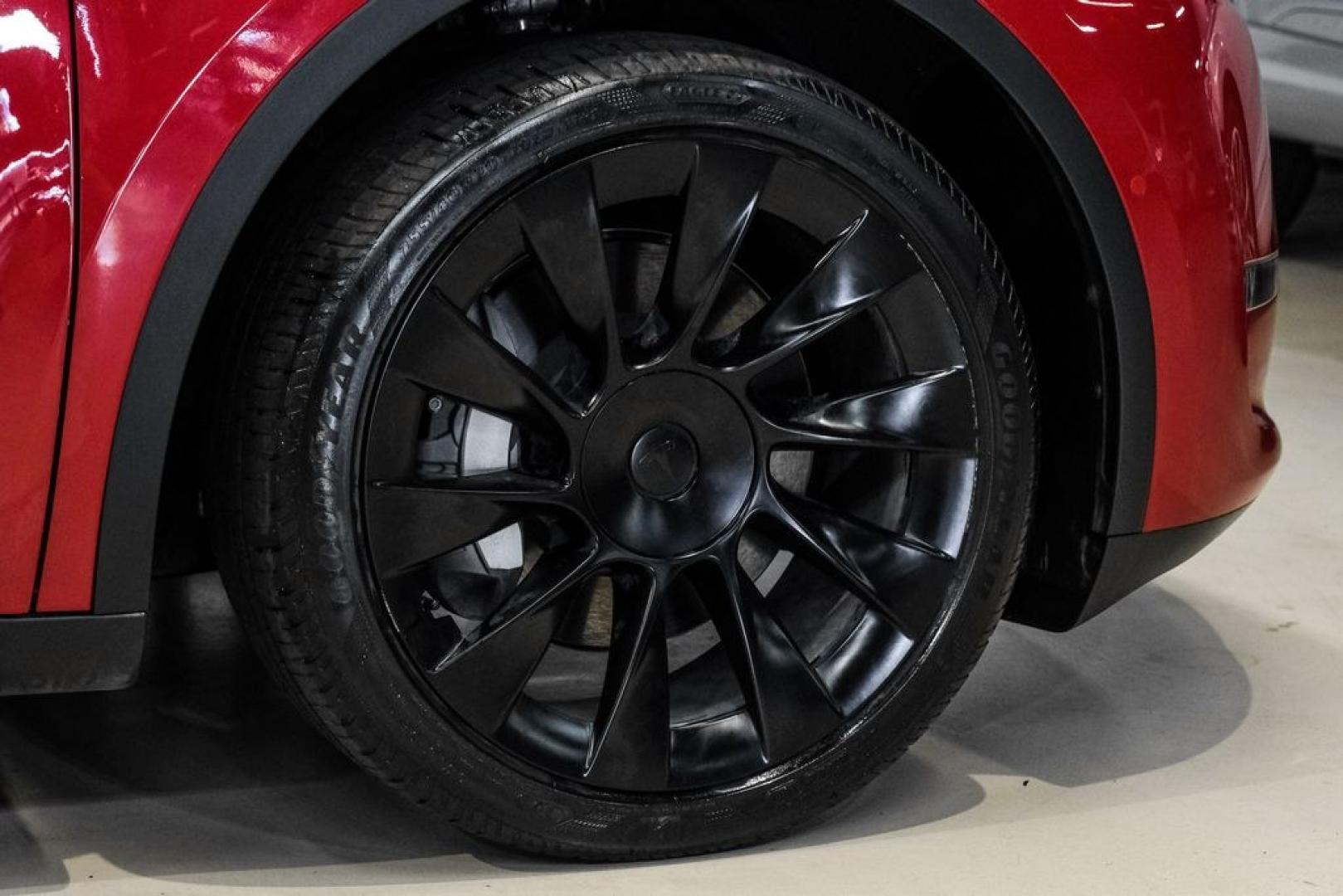 2022 Red Multi-Coat /White/Black Tesla Model Y Long Range (7SAYGDEEXNF) with an Electric Motor engine, Automatic transmission, located at 15300 Midway Rd., Addison, TX, 75001, (972) 702-0011, 32.958321, -96.838074- Photo#59