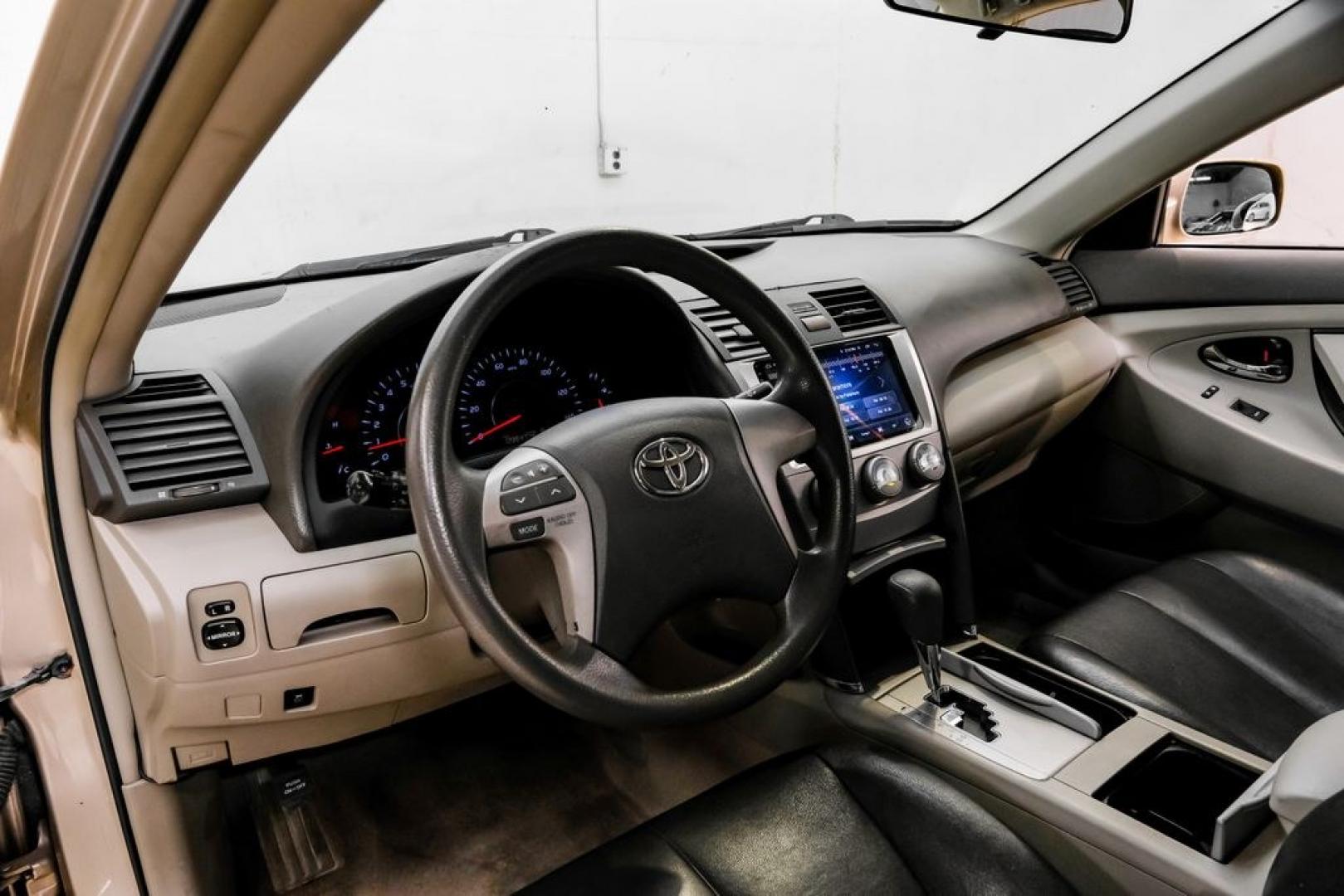 2011 Sandy Beach Metallic /Bisque Toyota Camry LE (4T1BF3EK8BU) with an 2.5L I4 SMPI DOHC engine, Automatic transmission, located at 15300 Midway Rd., Addison, TX, 75001, (972) 702-0011, 32.958321, -96.838074- Photo#2