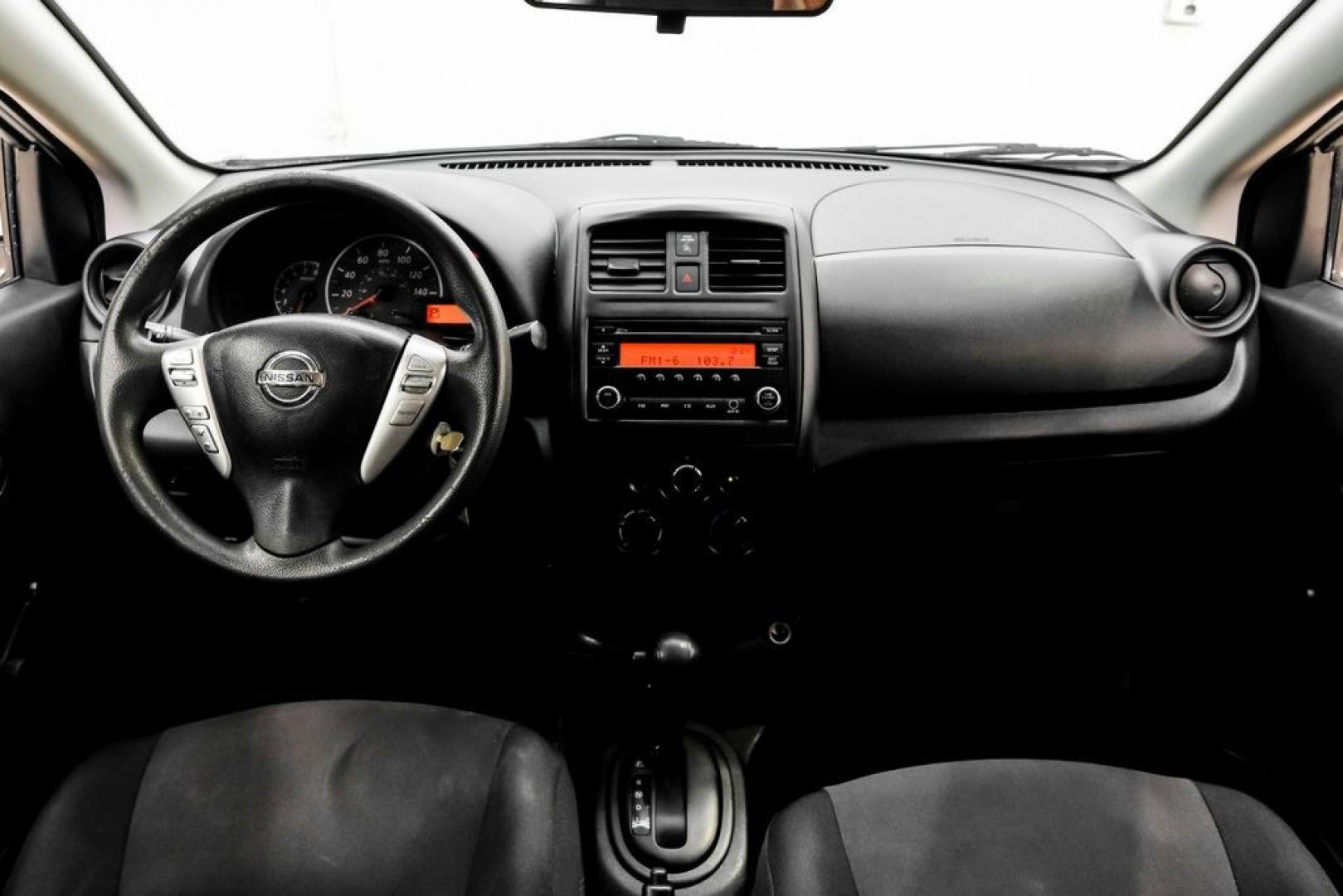 2018 Fresh Powder /Charcoal Nissan Versa 1.6 S Plus (3N1CN7AP8JL) with an 1.6L 4-Cylinder DOHC 16V engine, CVT transmission, located at 15300 Midway Rd., Addison, TX, 75001, (972) 702-0011, 32.958321, -96.838074- Photo#18